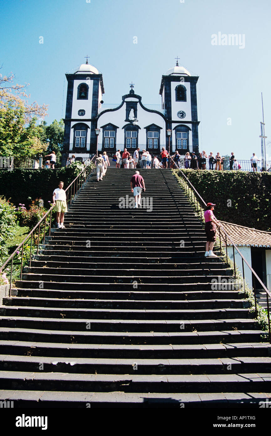 Church of Our Lady of Monte, Igreja de Nossa Senhora do Monte, near Funchal, Madeira Stock Photo