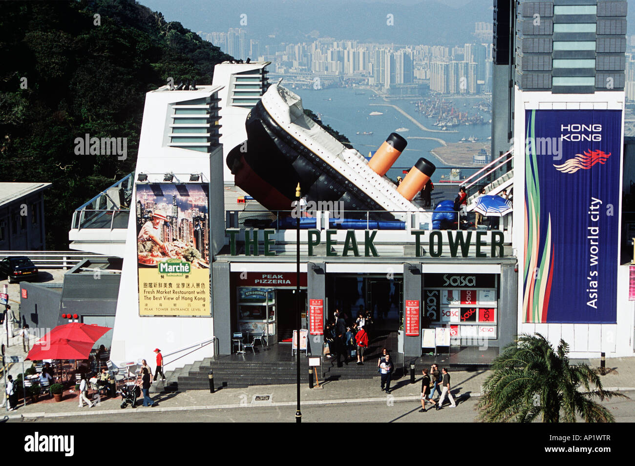 Peak Tower, Victoria Peak, Hong Kong, China Stock Photo