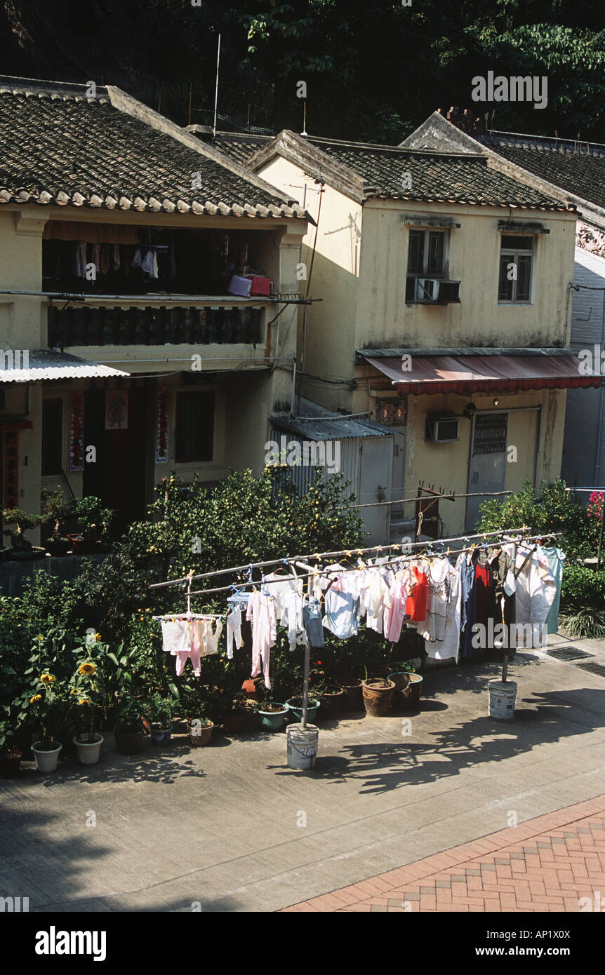Houses, Pai Tau village, Sha Tin, New Territories, Hong Kong, China