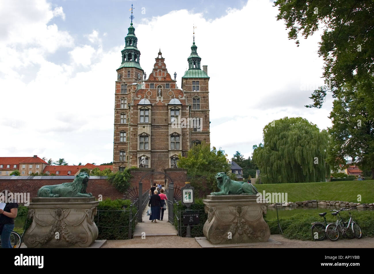 Entrance to Rosenborg Castle Copenhagen Denmark Stock Photo