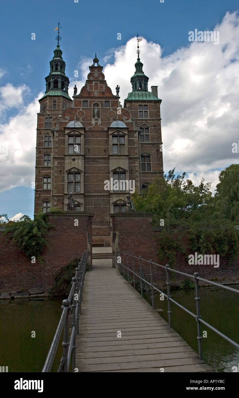Entrance to Rosenborg Castle Copenhagen Denmark Stock Photo