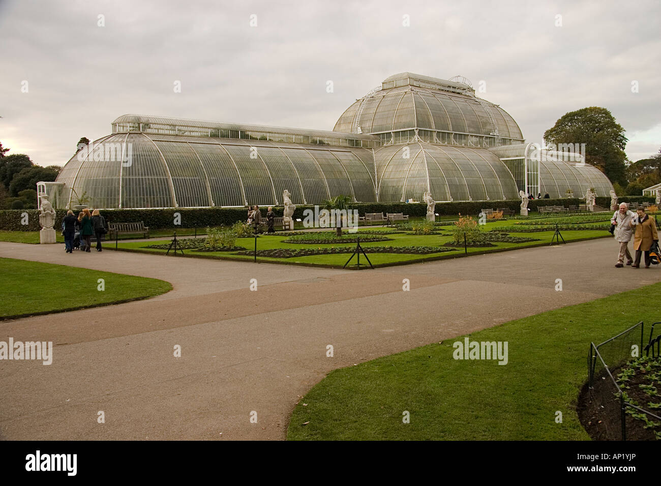 Palm house at Kew Gardens built in 1844-48 by Richard Turner to Decimus Burton's design Stock Photo