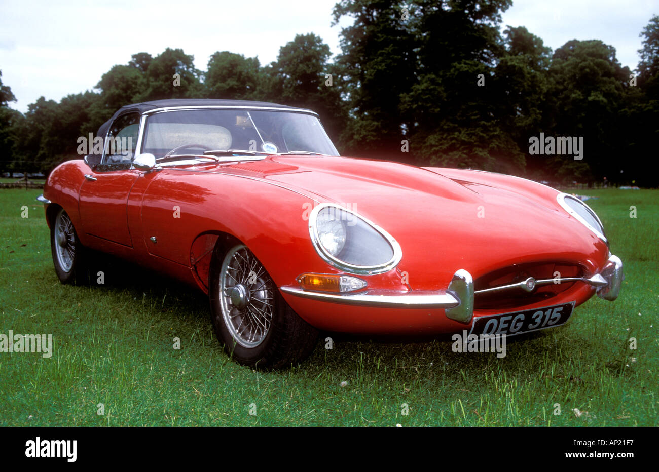E Type Jaguar Convertible - suitable for a poster or calendar Stock Photo