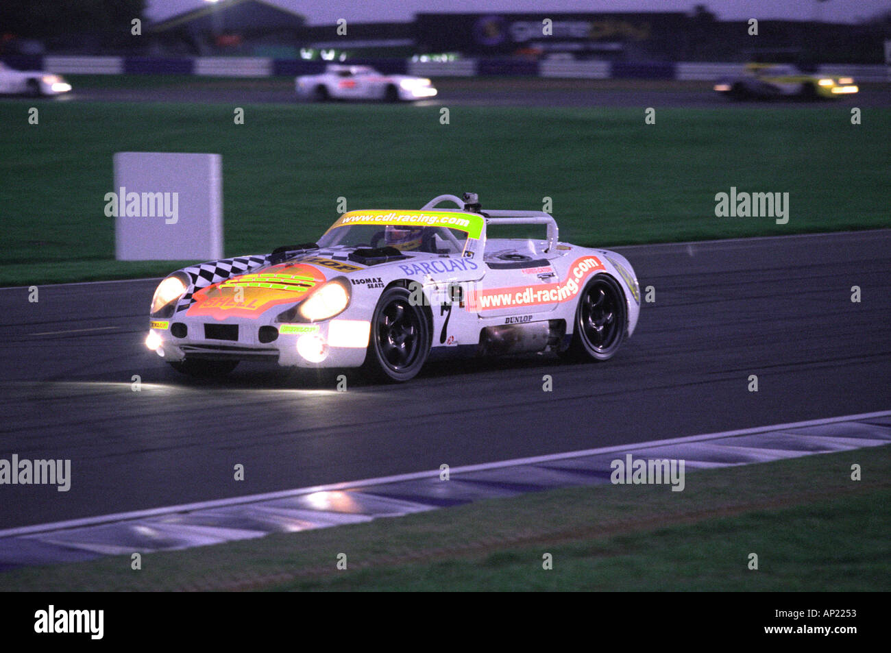 TVR Tuscan Challenge Silverstone at night Stock Photo