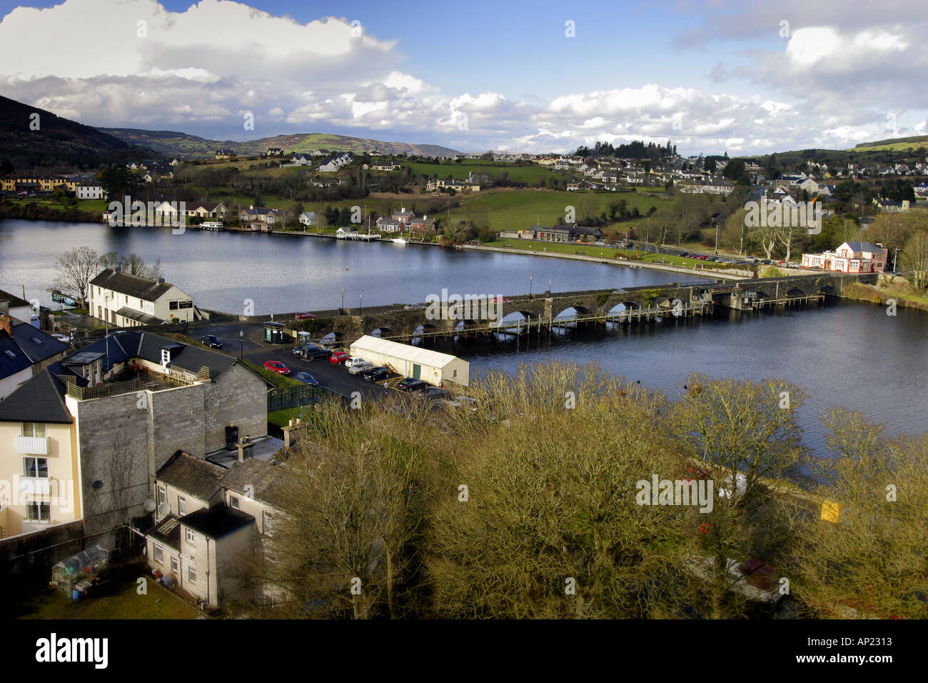 Ballina Killaloe Aerial View Stock Photo