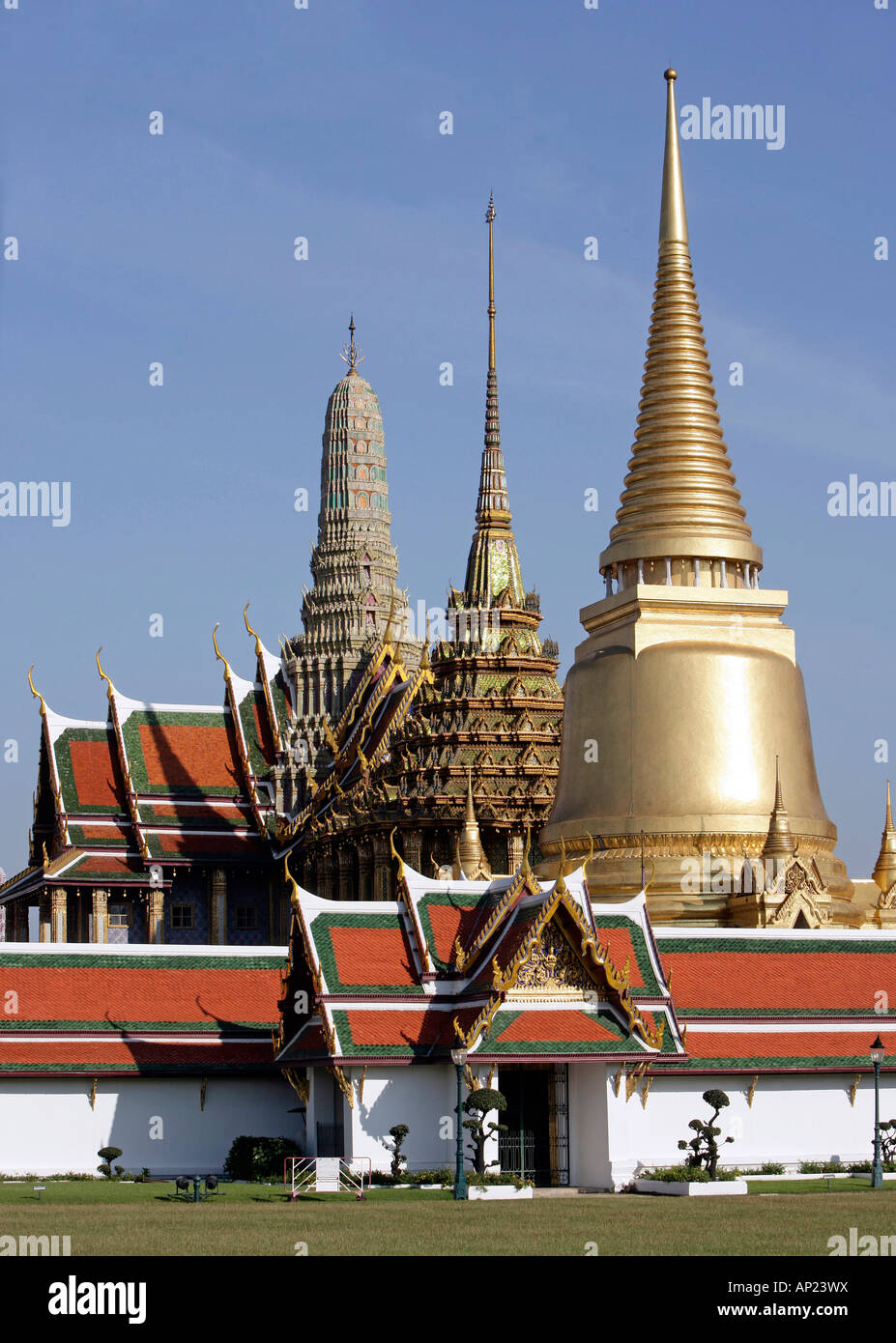 Thailand, Bangkok, Grand Palace Wat Phra Kaeo Stock Photo