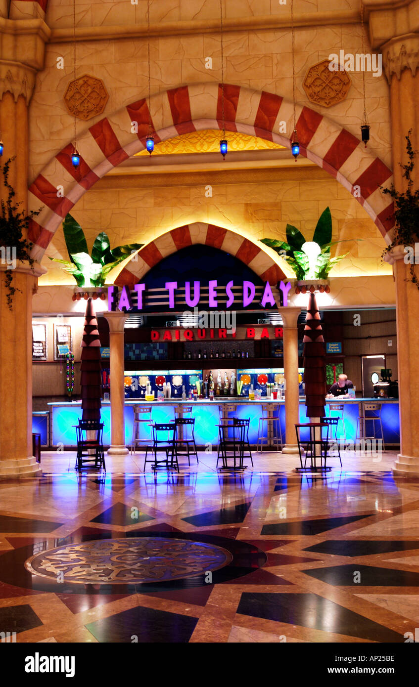 Fat Tuesday Daiquiri bar inside Aladdin resort and casino Las Vegas Stock Photo