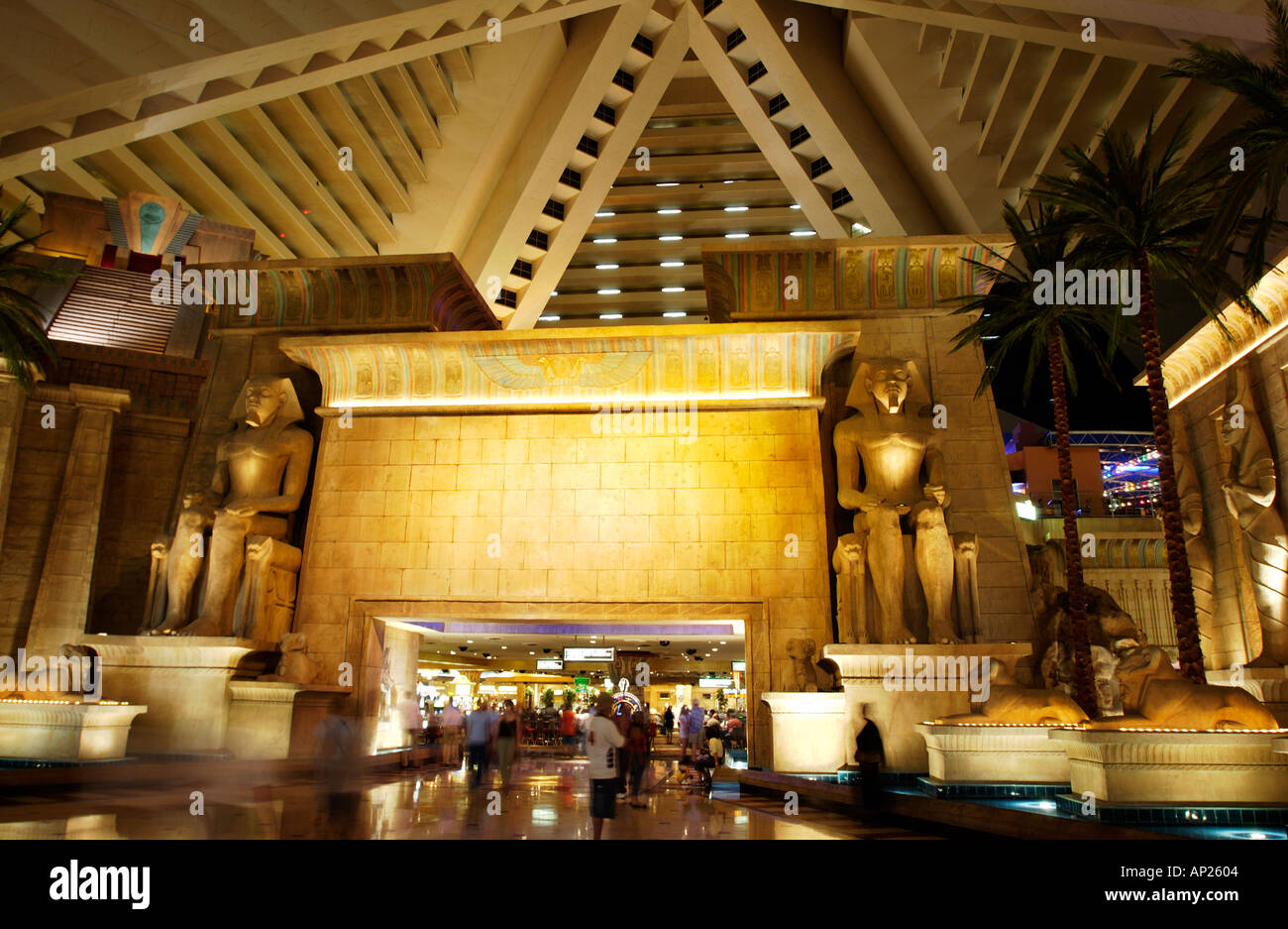 Interior of Luxor hotel Las Vegas Stock Photo
