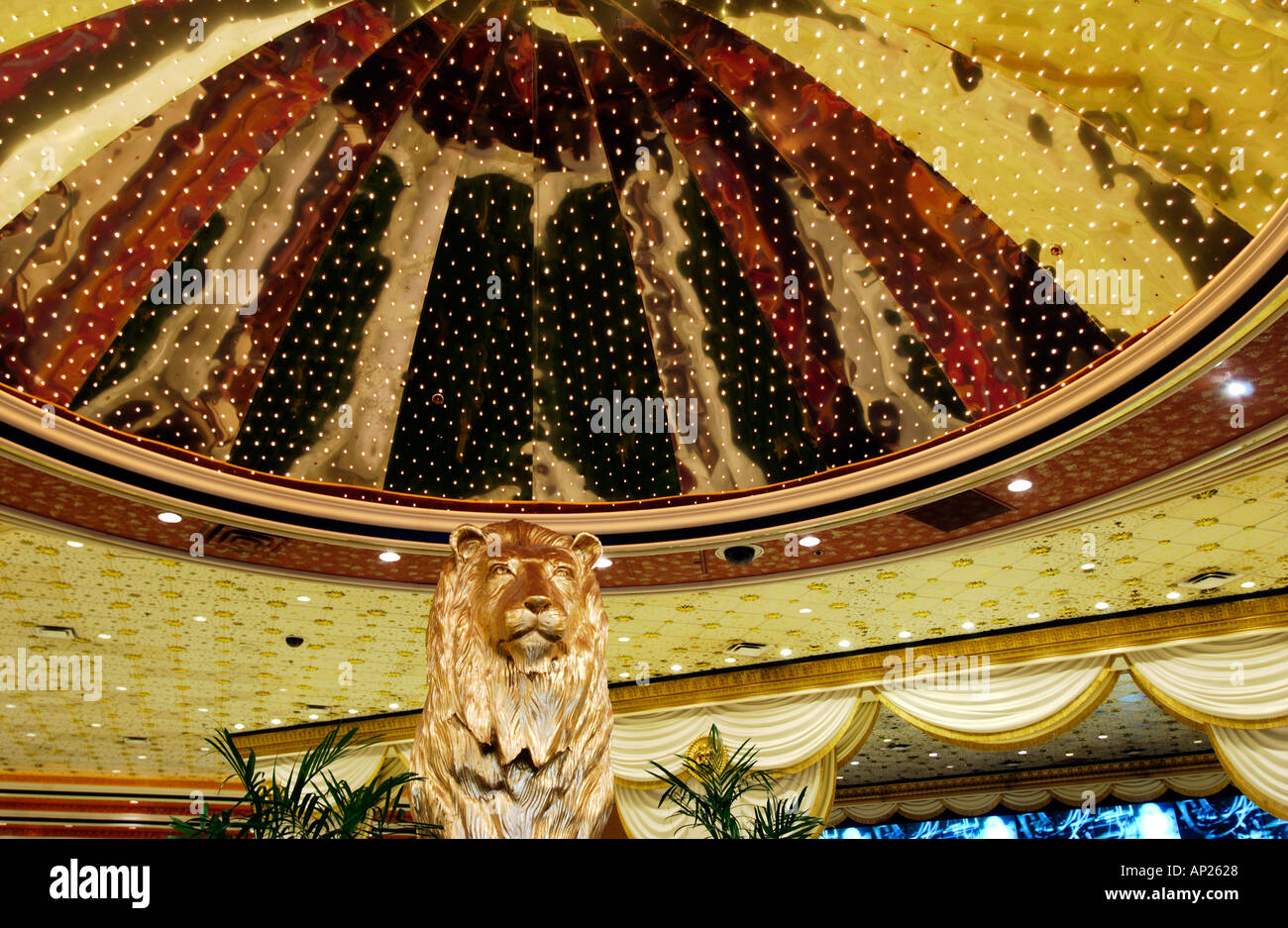 Interior detail MGM casino Las Vegas Stock Photo