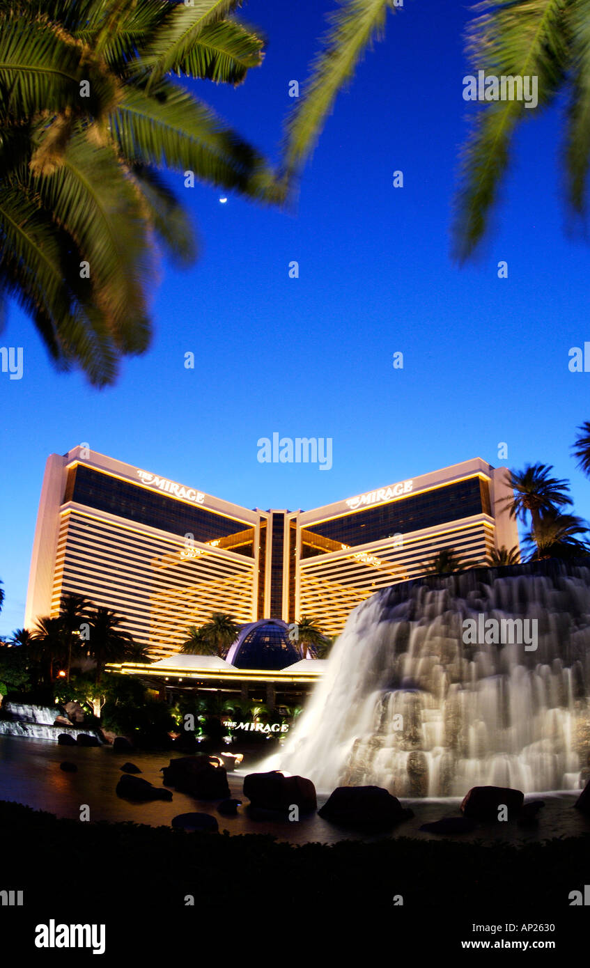 Exterior Mirage hotel Las Vegas Stock Photo