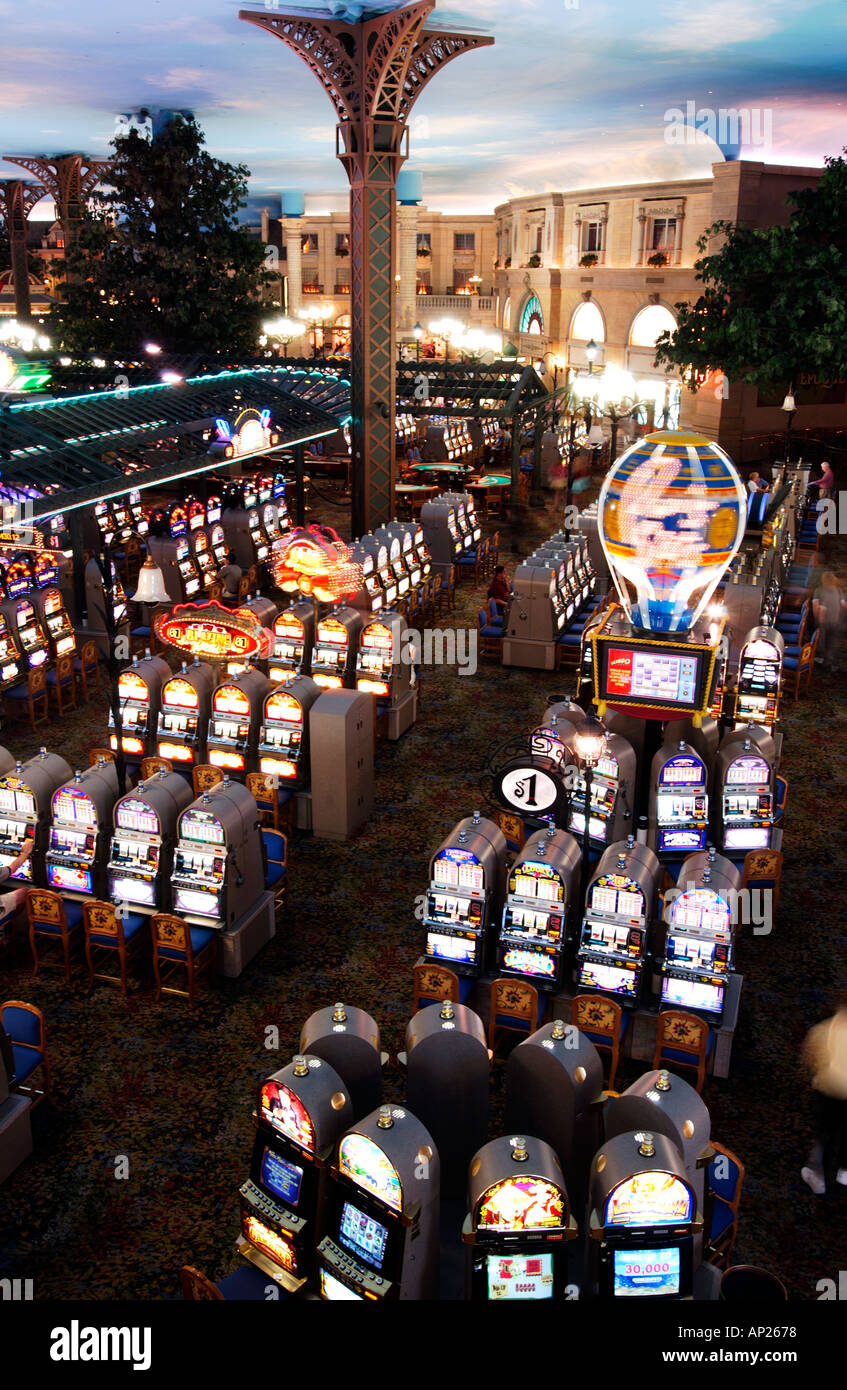 Casino at Paris hotel Las Vegas Stock Photo