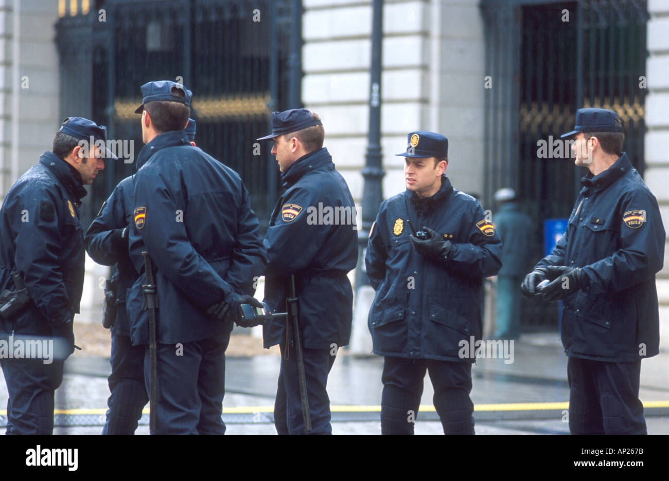 National police Guardia Civil in Madrid Spain Stock Photo, Royalty Free ...