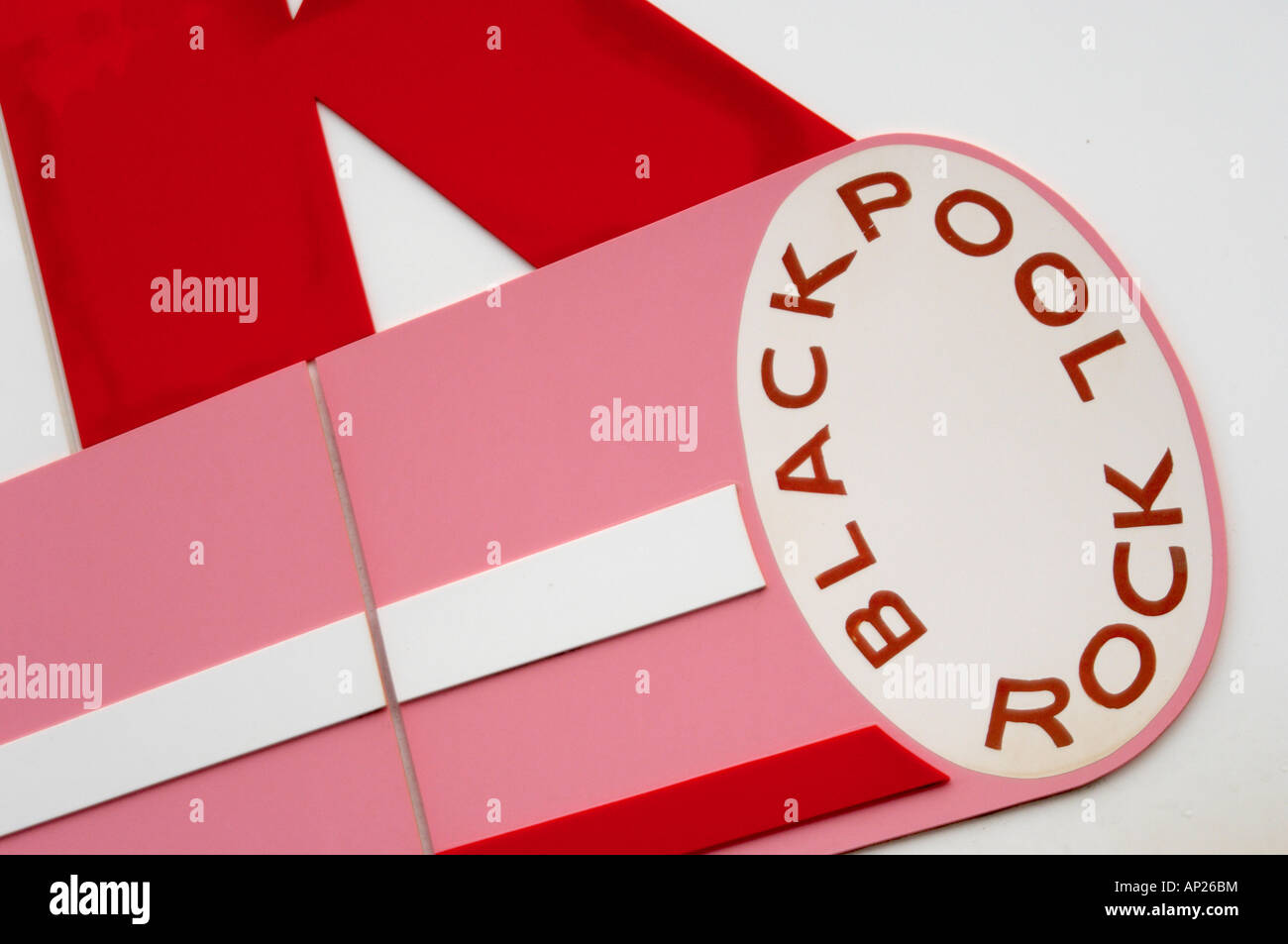 A rock shop sign in Blackpool, Lancashire Stock Photo Alamy