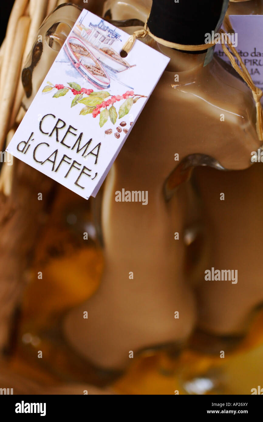 Italian Crema di Caffe (coffee cream liqueur Stock Photo - Alamy