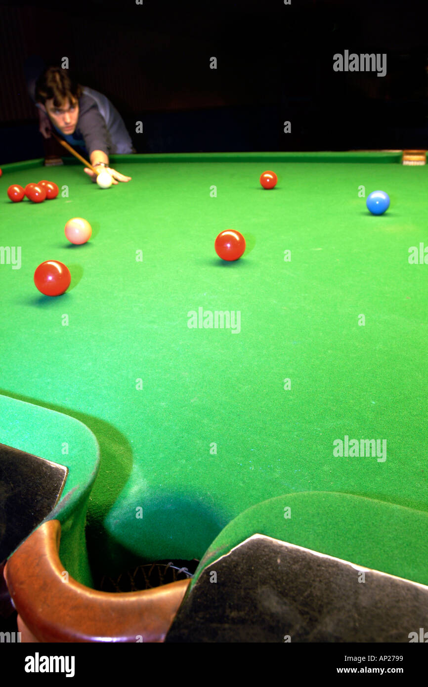 Snooker table pool hall London United Kingdom Stock Photo Alamy
