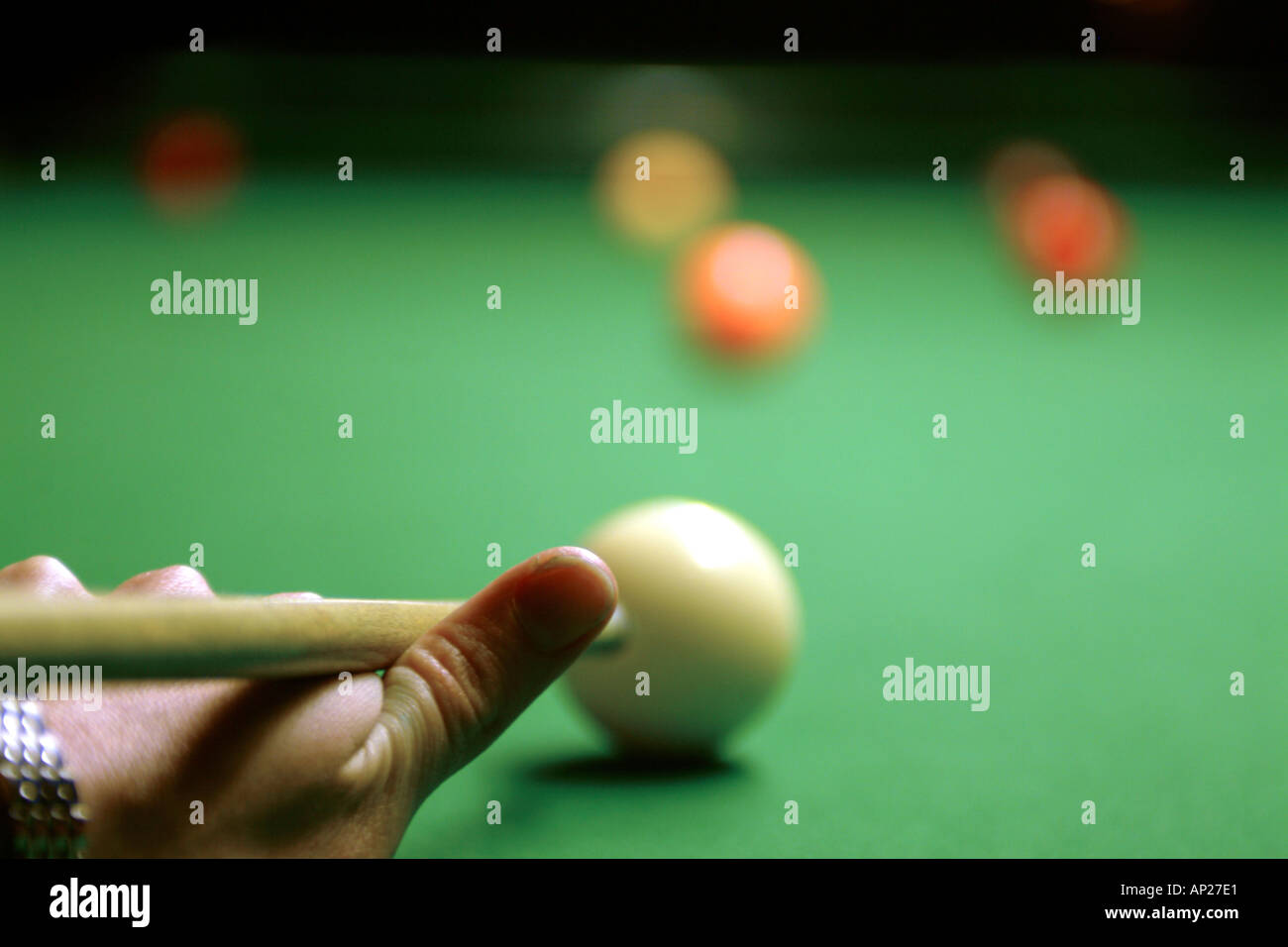 Snooker table pool hall London United Kingdom Stock Photo Alamy