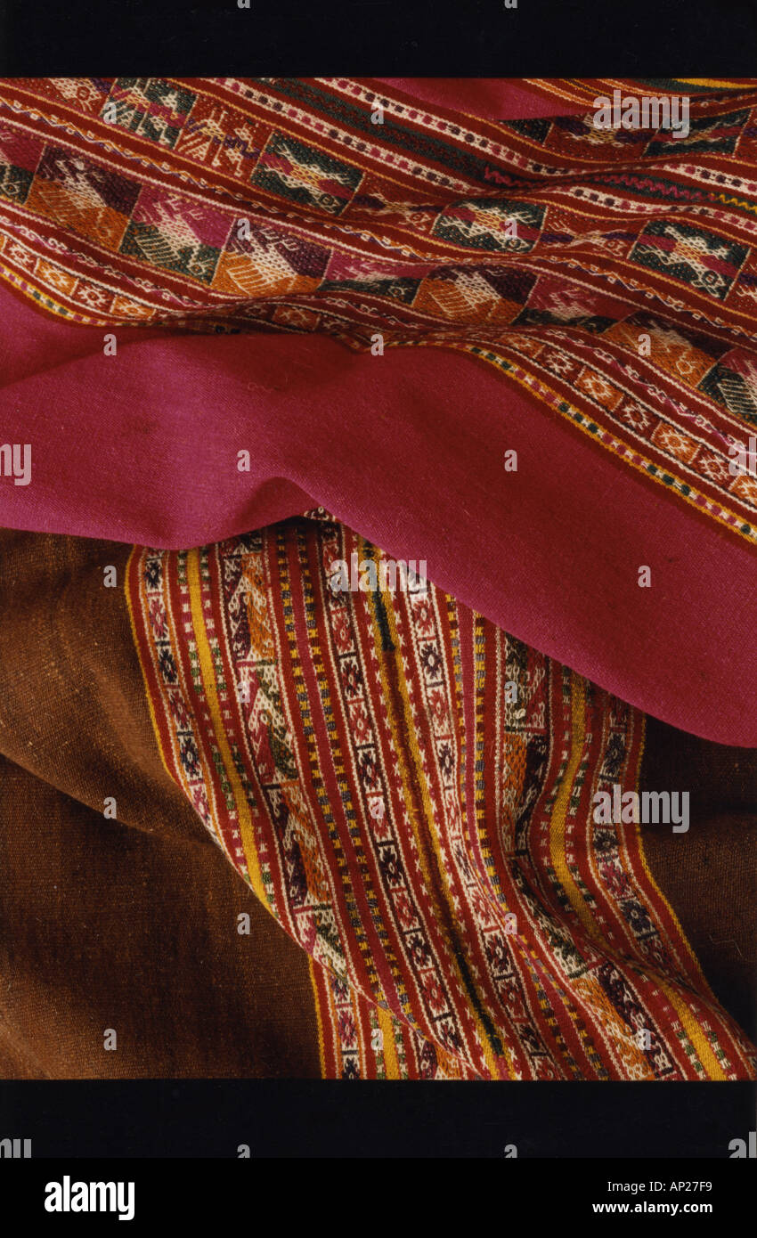 Traditional fabric from Bolivia Stock Photo Alamy