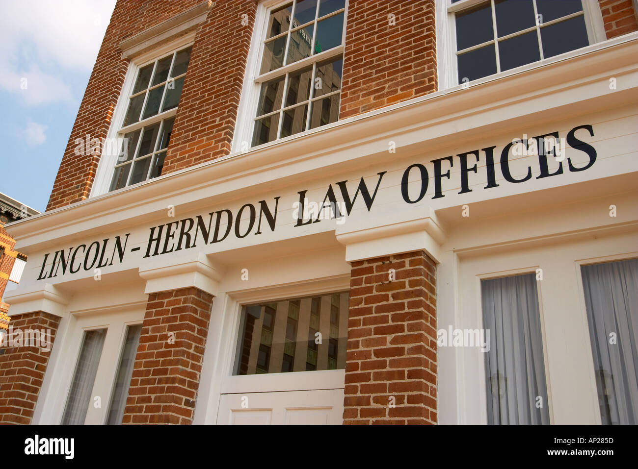 ILLINOIS Springfield Lincoln Herndon Law offices exterior where Abraham  Lincoln rented offices while practicing law Stock Photo - Alamy