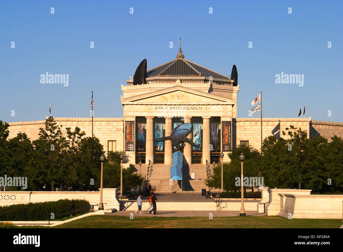 MUSEUMS Chicago Illinois John Shedd aquarium entrance Stock Photo Alamy