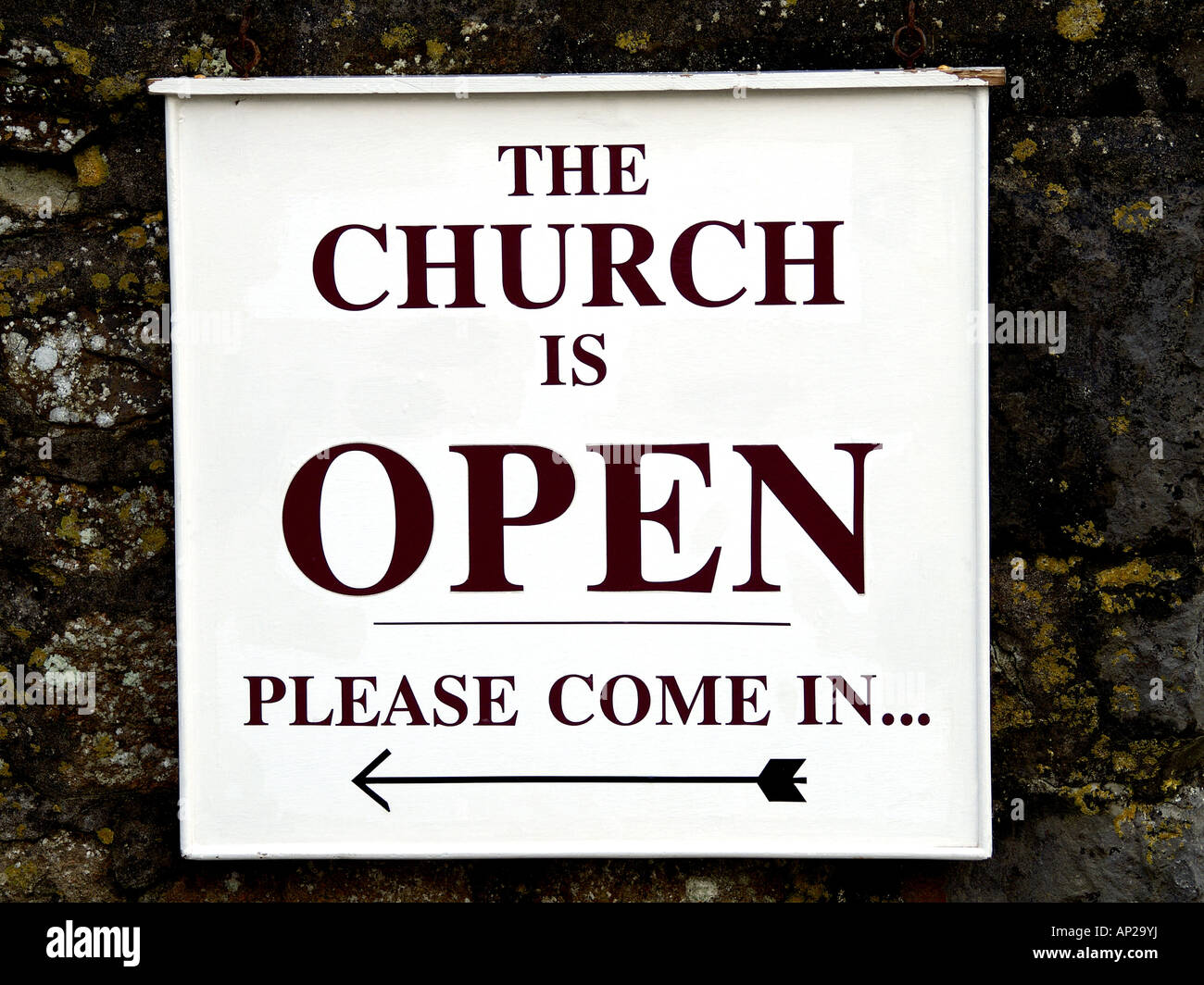 Church open sign hires stock photography and images Alamy