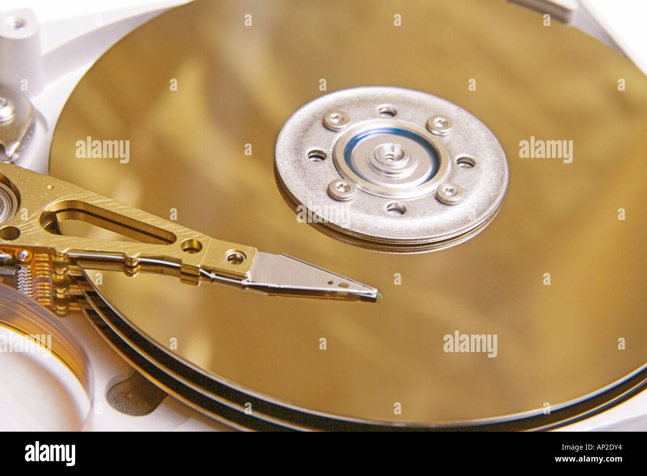 Hard ^drive platter Stock Photo Alamy