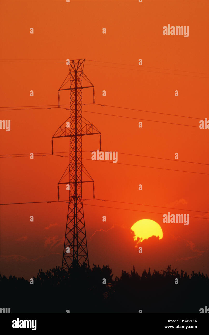 Transmission tower power tower hi-res stock photography and images - Alamy
