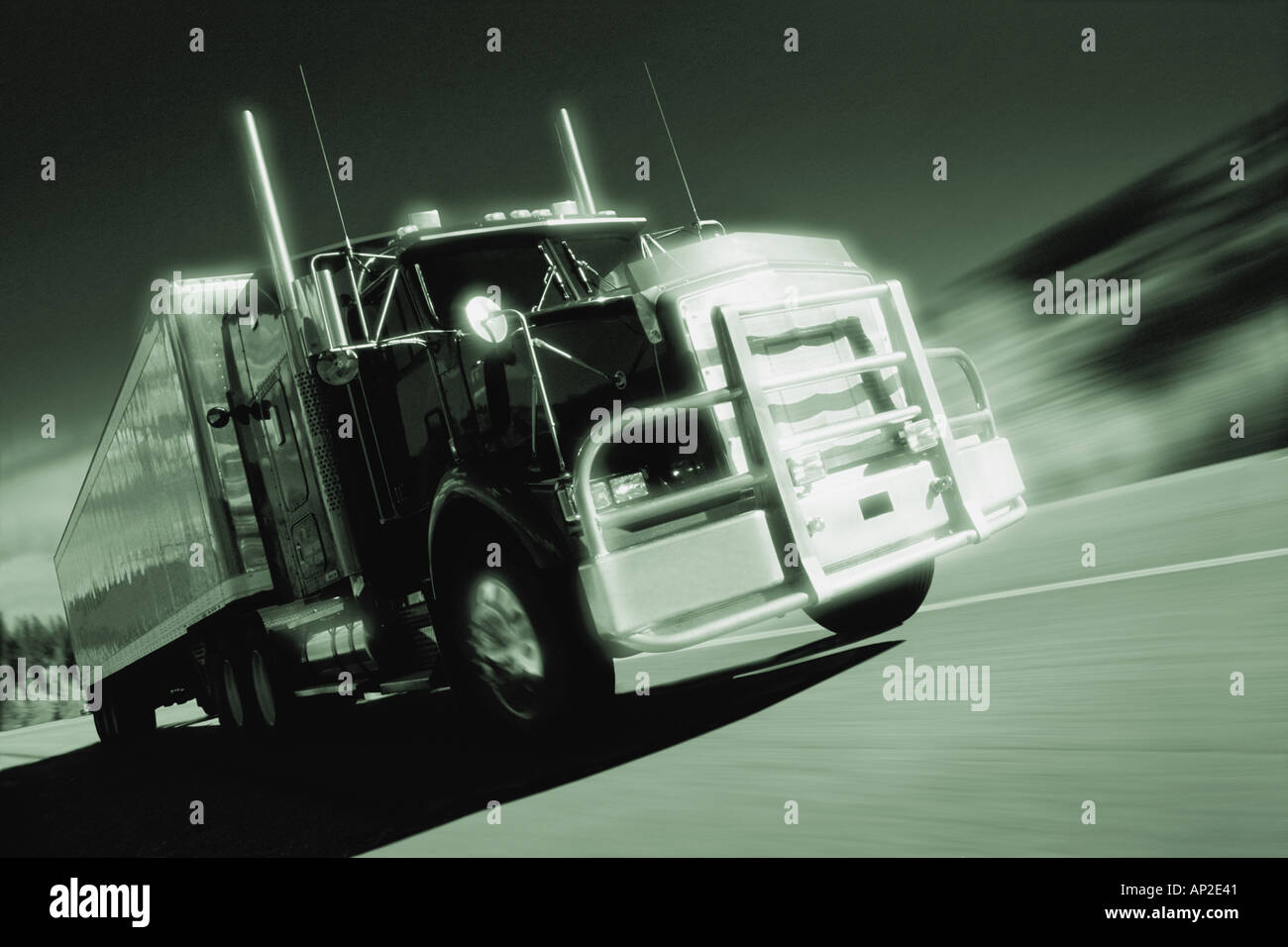 Semi truck Stock Photo Alamy