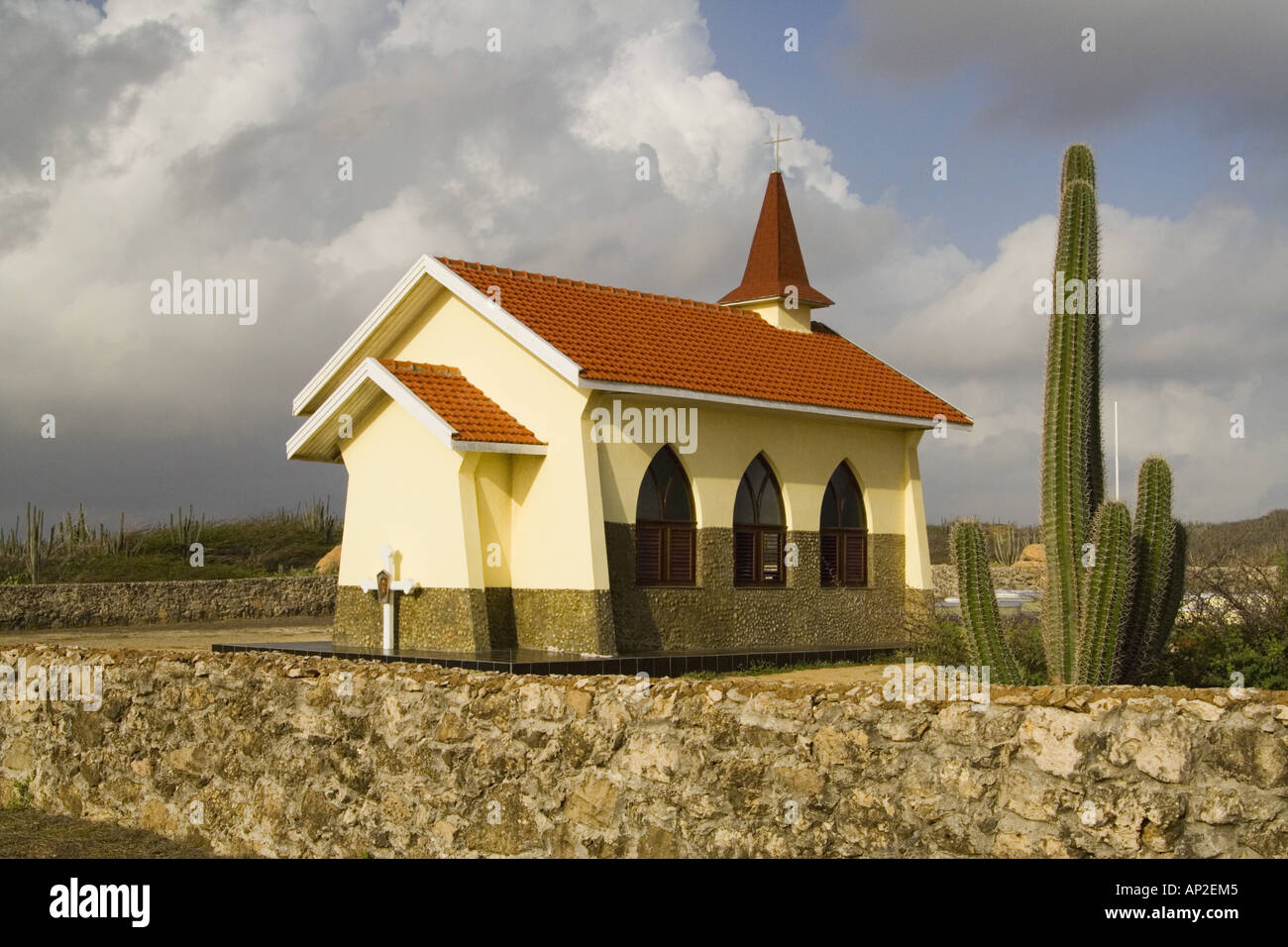 Alto Vista Chapel Aruba Stock Photo Alamy