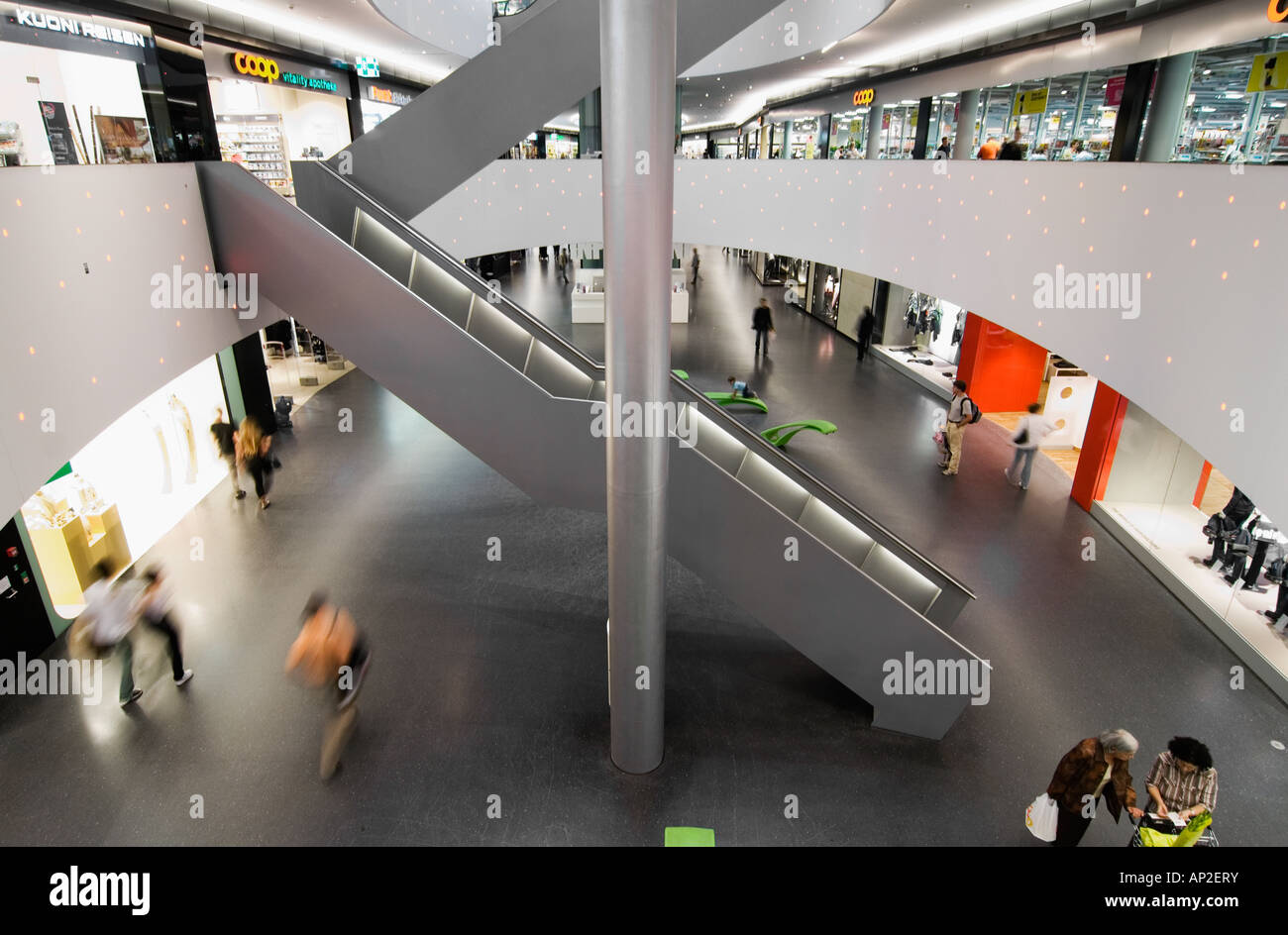 Shopping Mall Sihl City In Zurich Switzerland Stock Photo