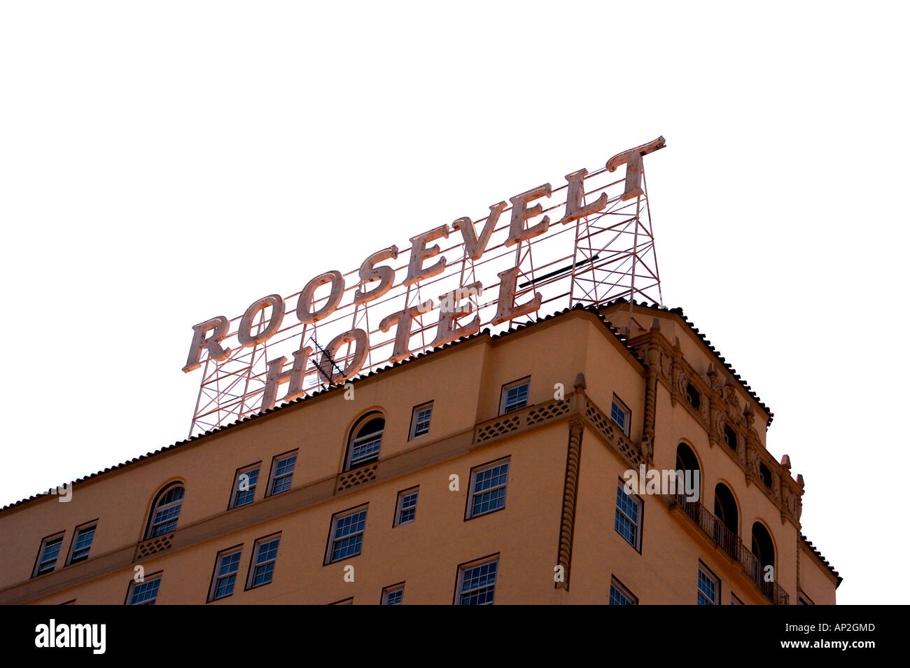 Roosevelt Hotel Hollywood Los Angeles California Home of the first Academy Awards ceremony Stock Photo