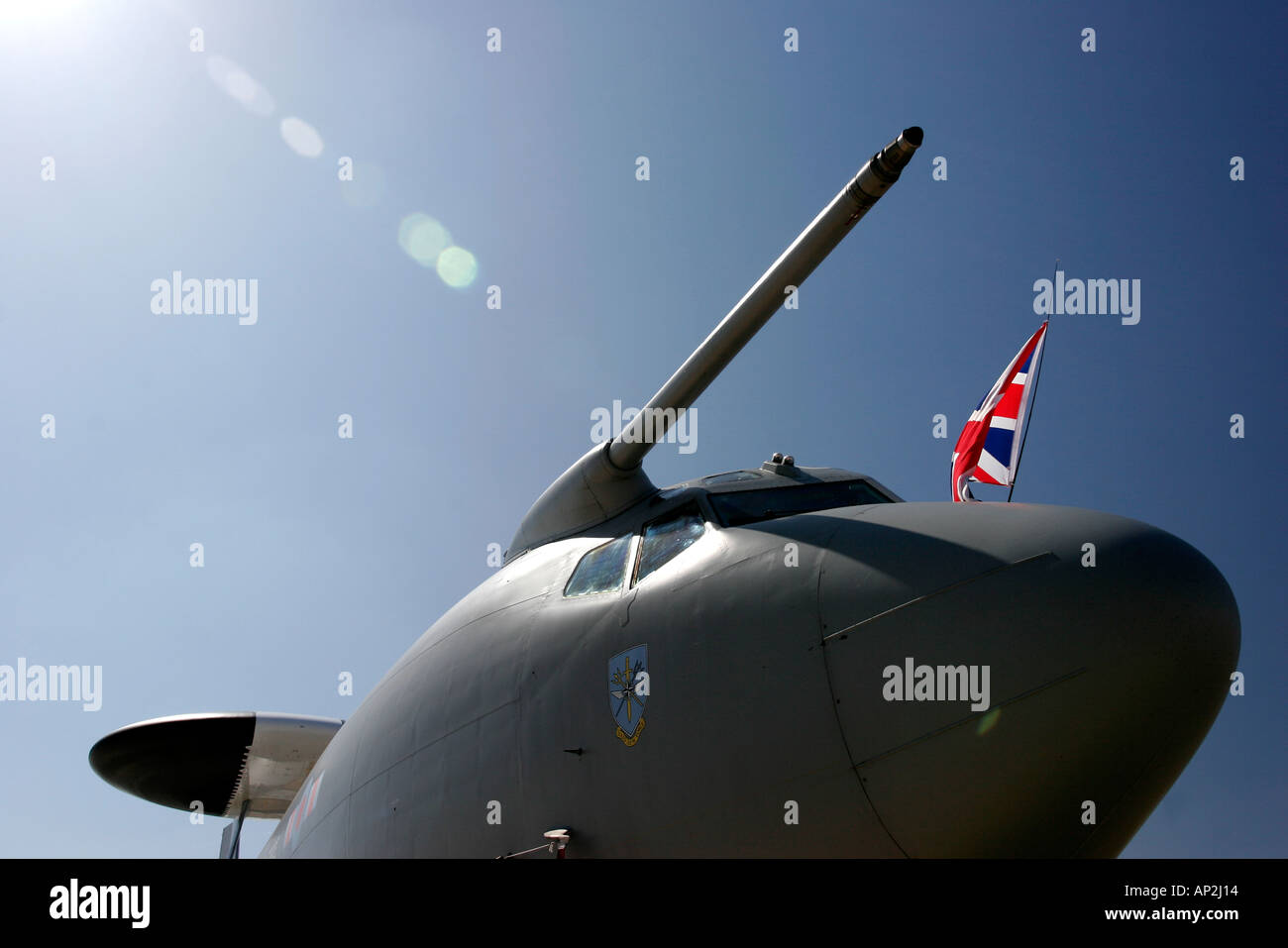 AWACS early warning system equipped aircraft Stock Photo Alamy