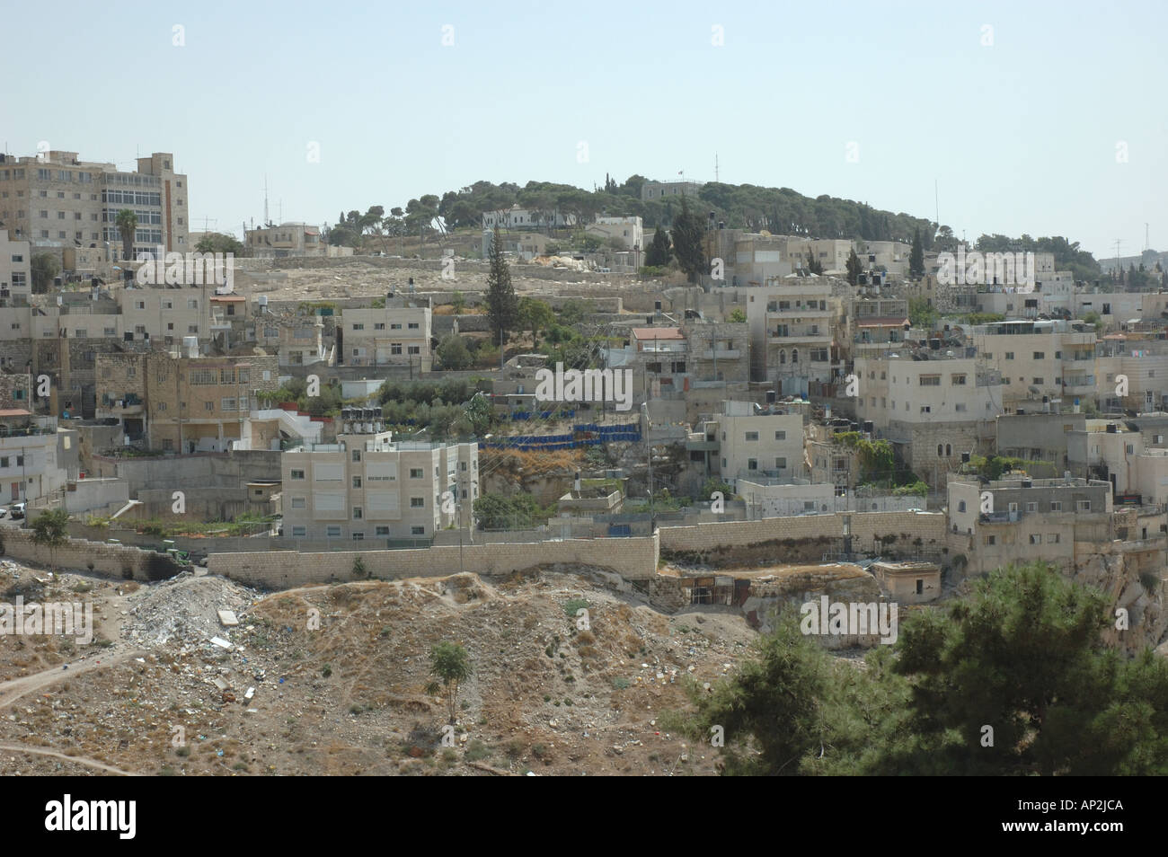 Palestinian housing in Jerusalem Israel Stock Photo Alamy