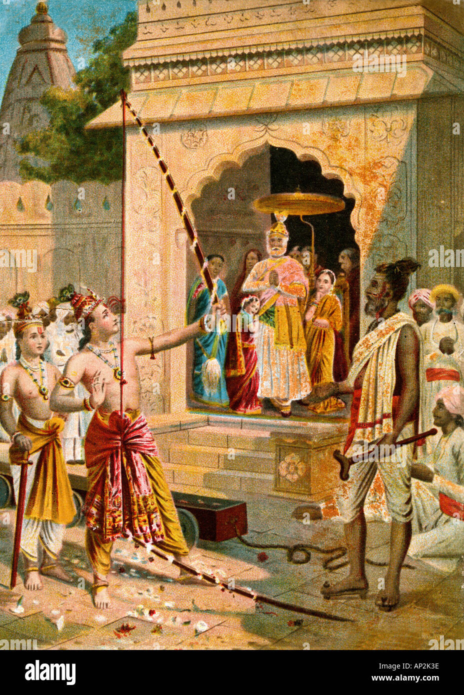 Aad72329 Art Mythology Painting Sita Swayamvar Breaking The Bow Stock Photo Alamy Watch short videos about #swayamvar on tiktok. https www alamy com aad72329 art mythology painting sita swayamvar breaking the bow image5110589 html