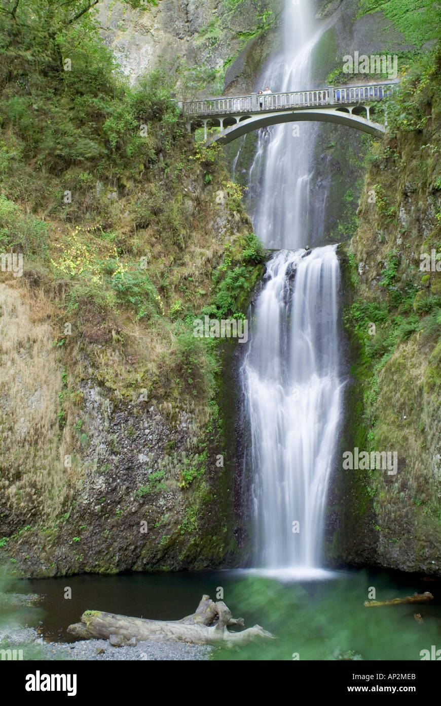 Multnomah Falls Oregon Historic Columbia River Scenic Highway corridor byway hwy 30 OR 