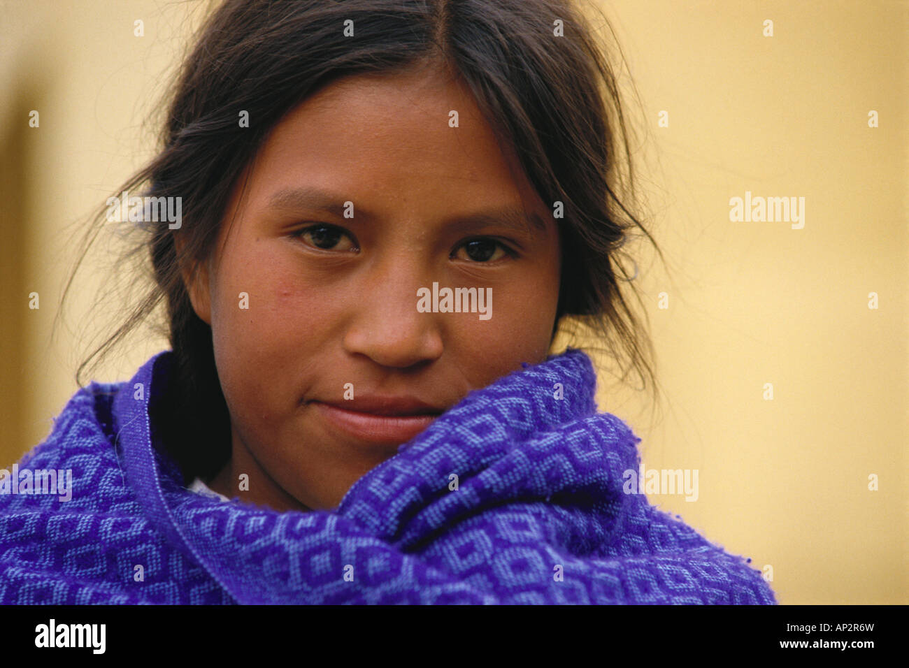 Portrait of a Mexican girl, Mexico, Central America, America Stock