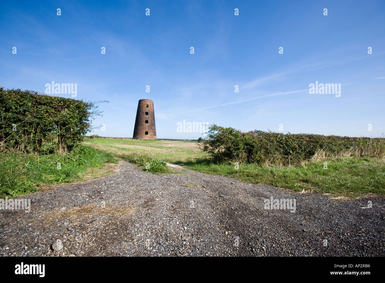 A disused windmill near Appleton Roebuck near York Yorkshire UK Stock