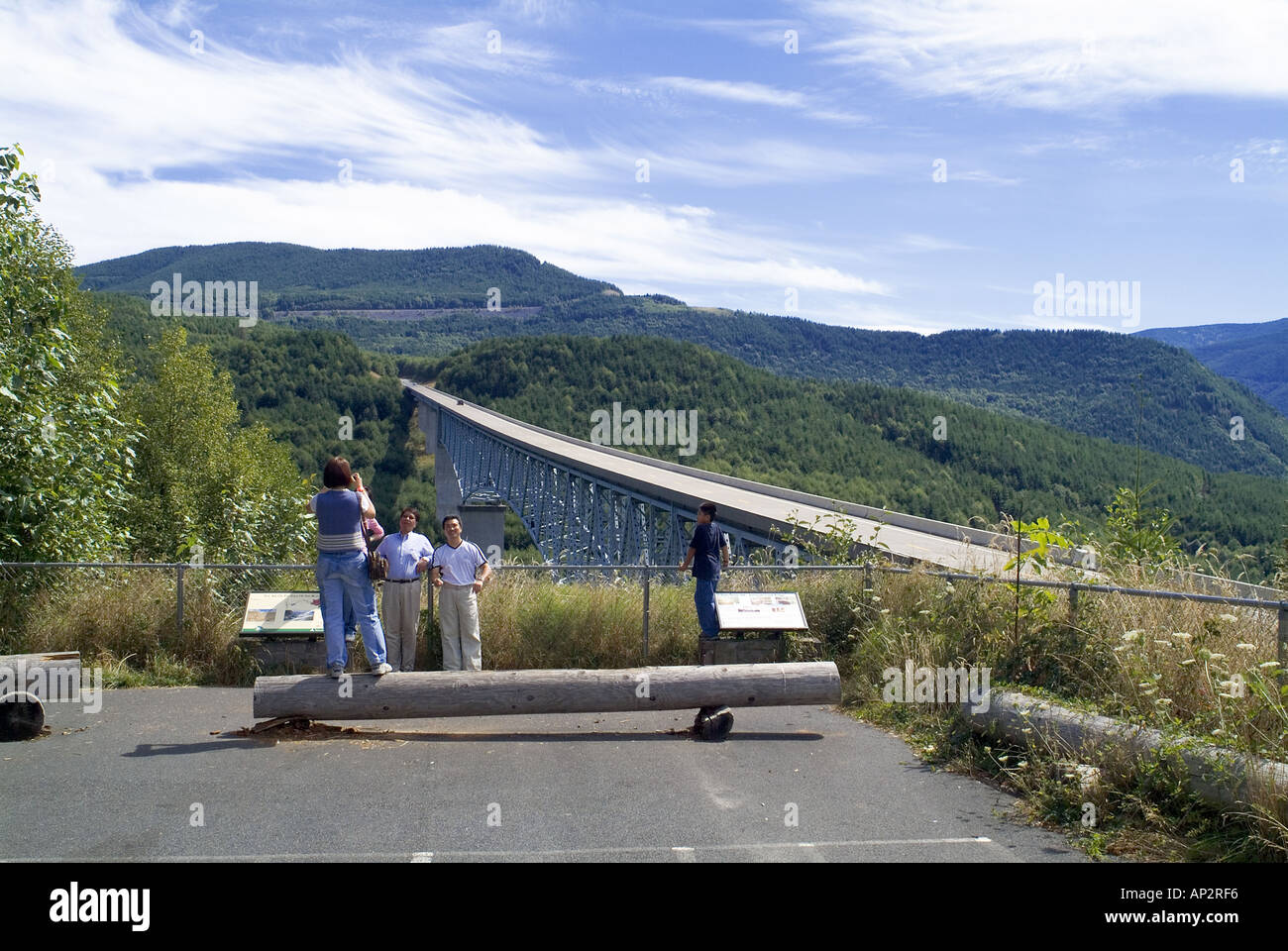 Hoffstadt Creek Bridge on State Route 504 to Mount St Helens National