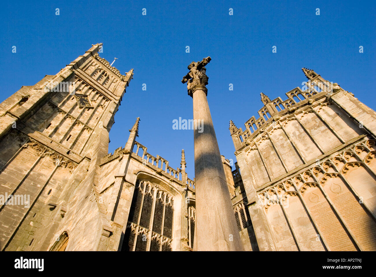 Cirencester St John the Baptist s church known as the Cathedral of the Cotswolds Stock Photo