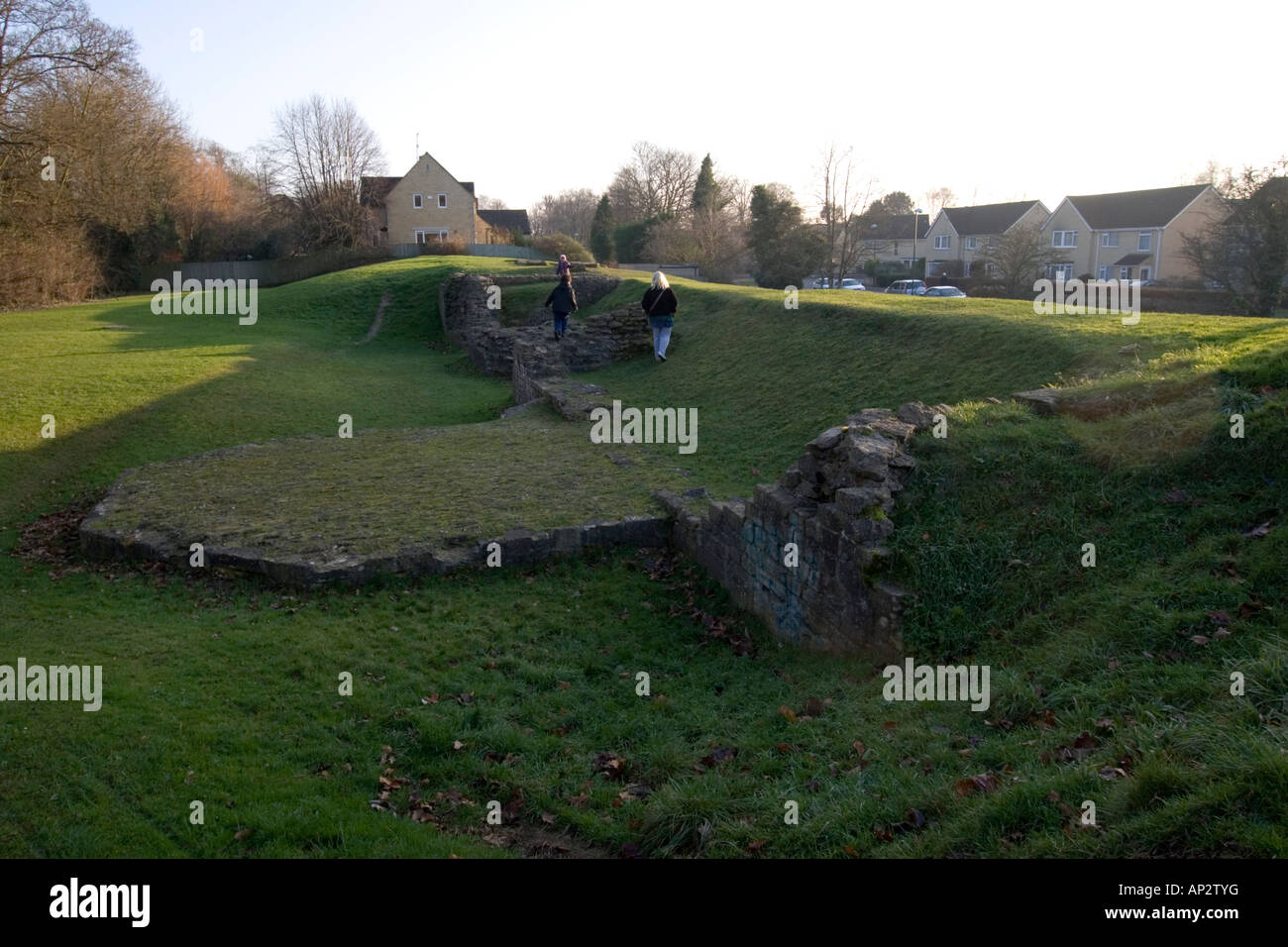 Corinium Gate in Cirencester the remains of the ancient Roman city wall