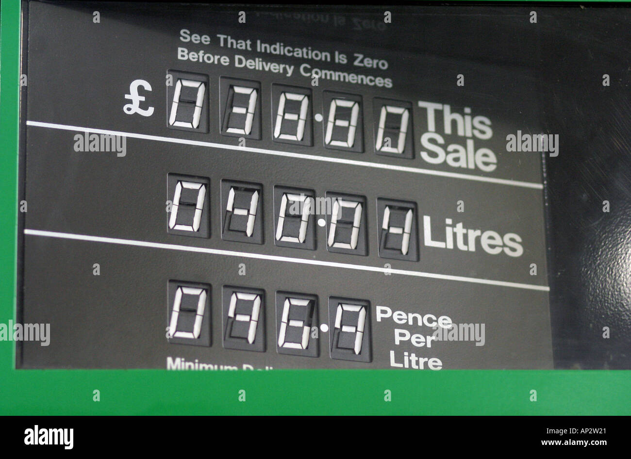 gas petrol pump prices Stock Photo Alamy