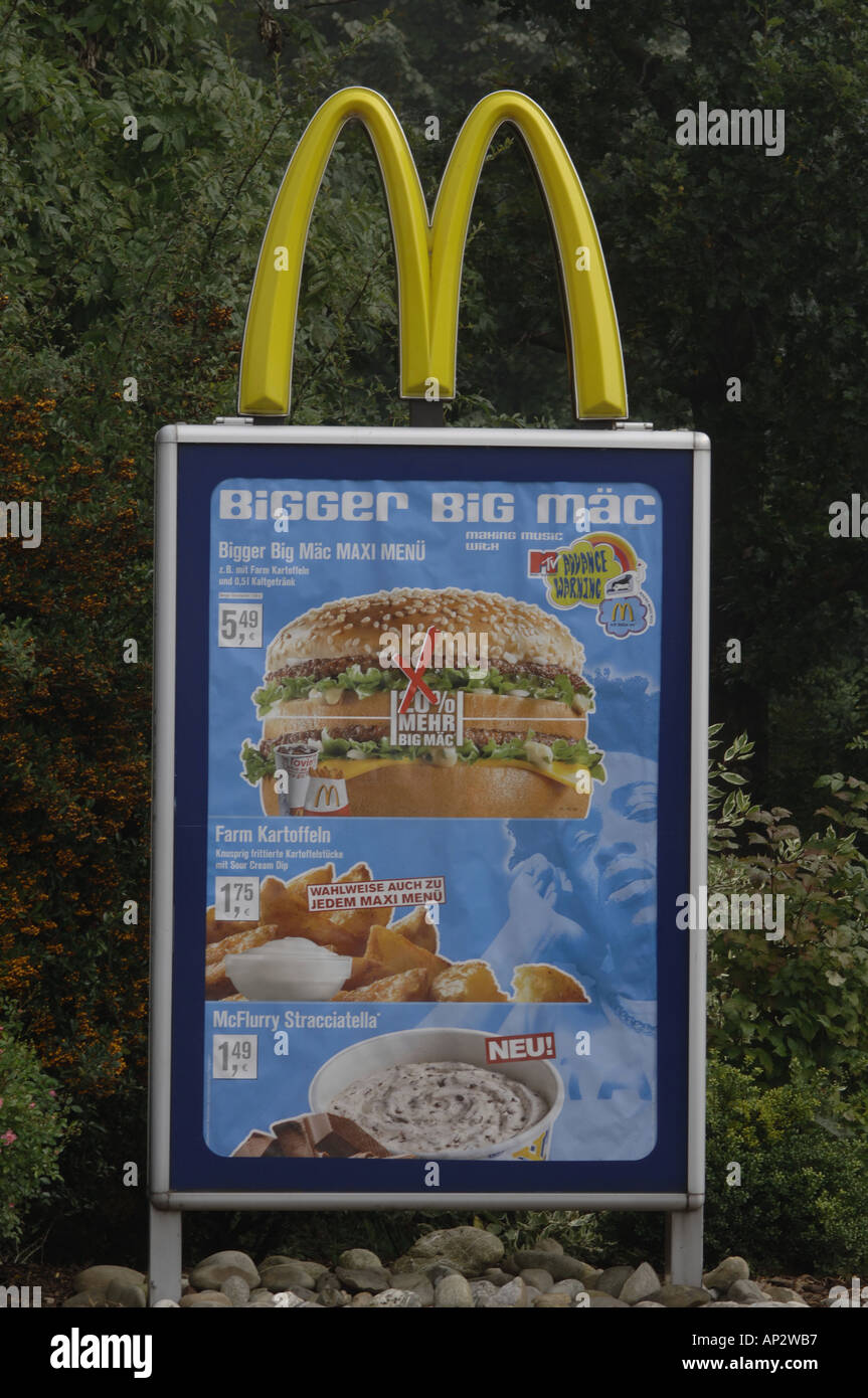 Macdonalds fastfood american sign german hi-res stock photography and  images - Alamy