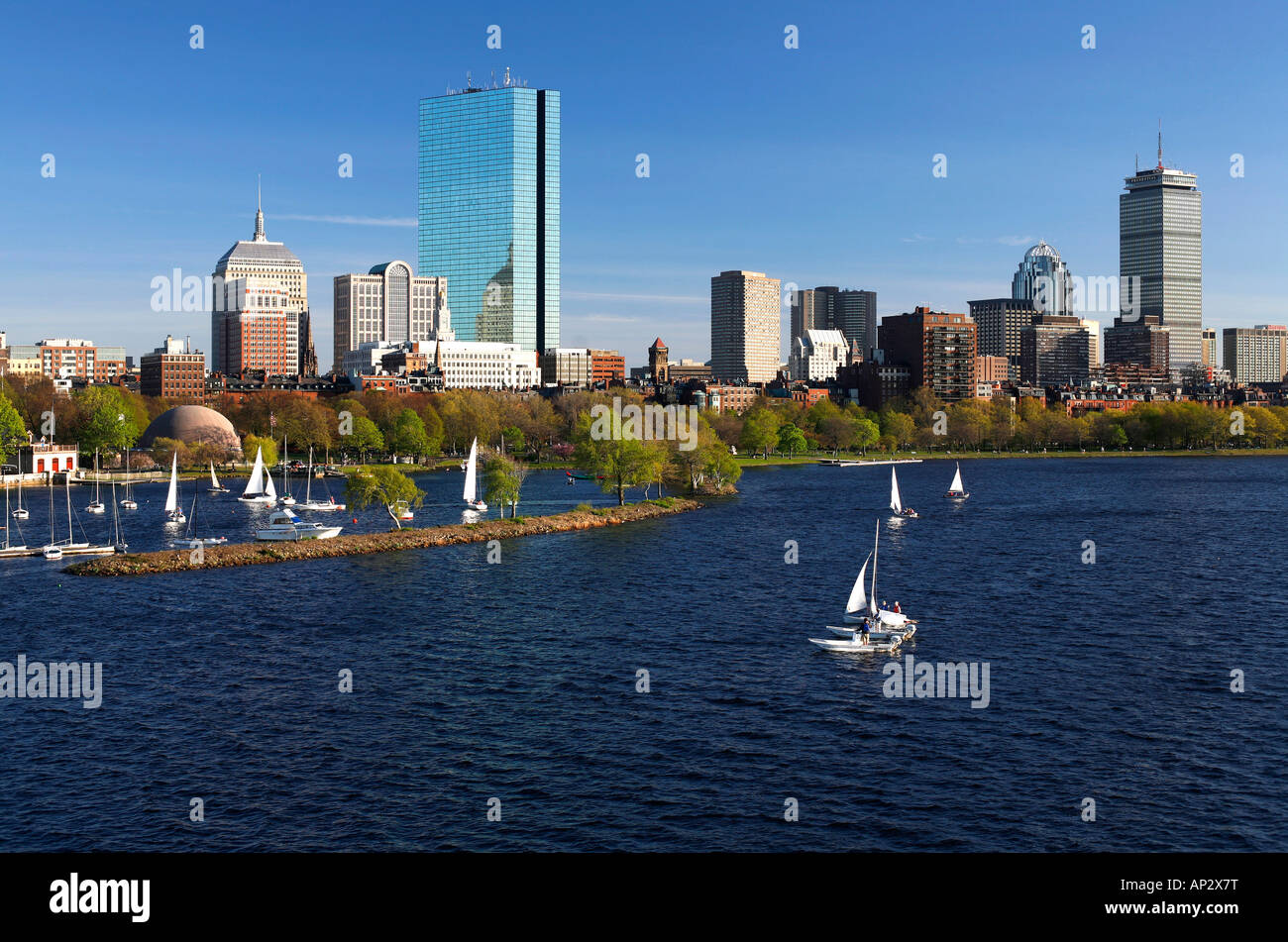 Back Bay and the Charles River, Boston, Massachusetts Stock Photo - Alamy