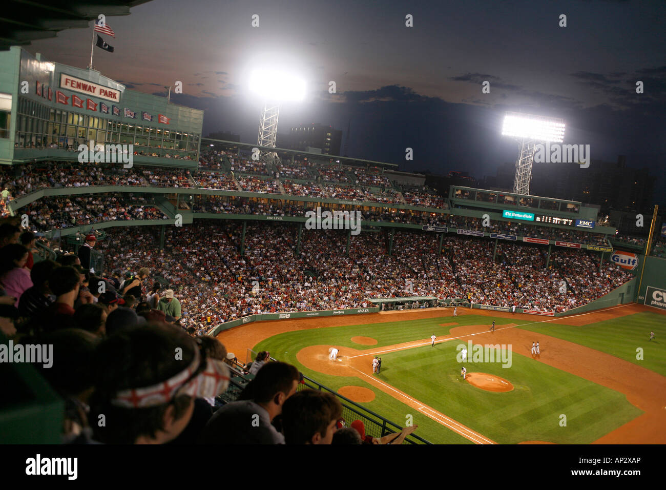 Red Sox at Fenway Park Stadium, Boston, Massachusetts, USA Stock Photo