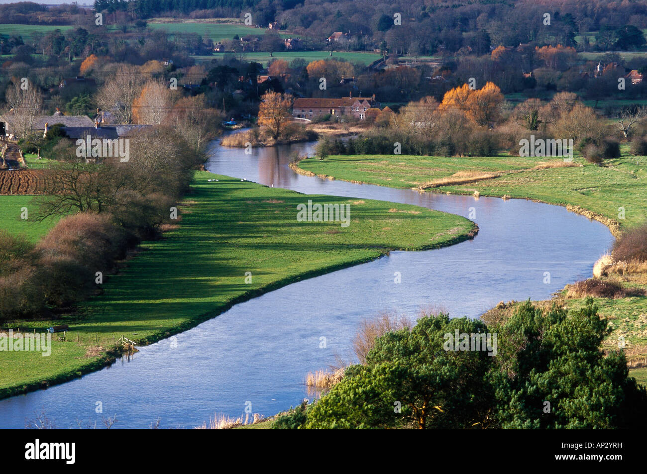 RIVER AVON. HAMPSHIRE. ENGLAND Stock Photo Alamy