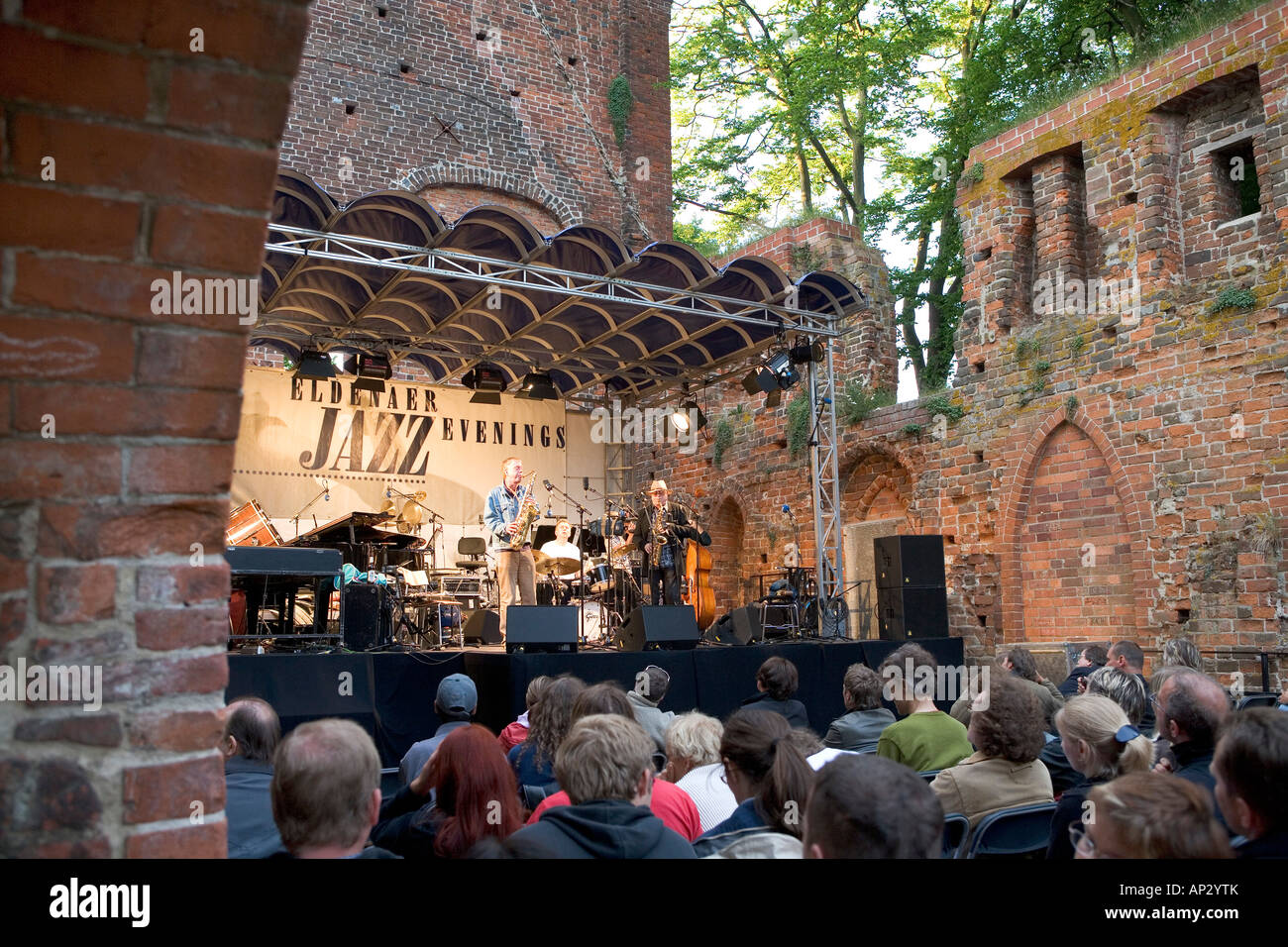 Jazz, Festival, Eldena, Greifswald, Baltic Sea, Mecklenburg-Western  Pomerania, Germany Stock Photo - Alamy