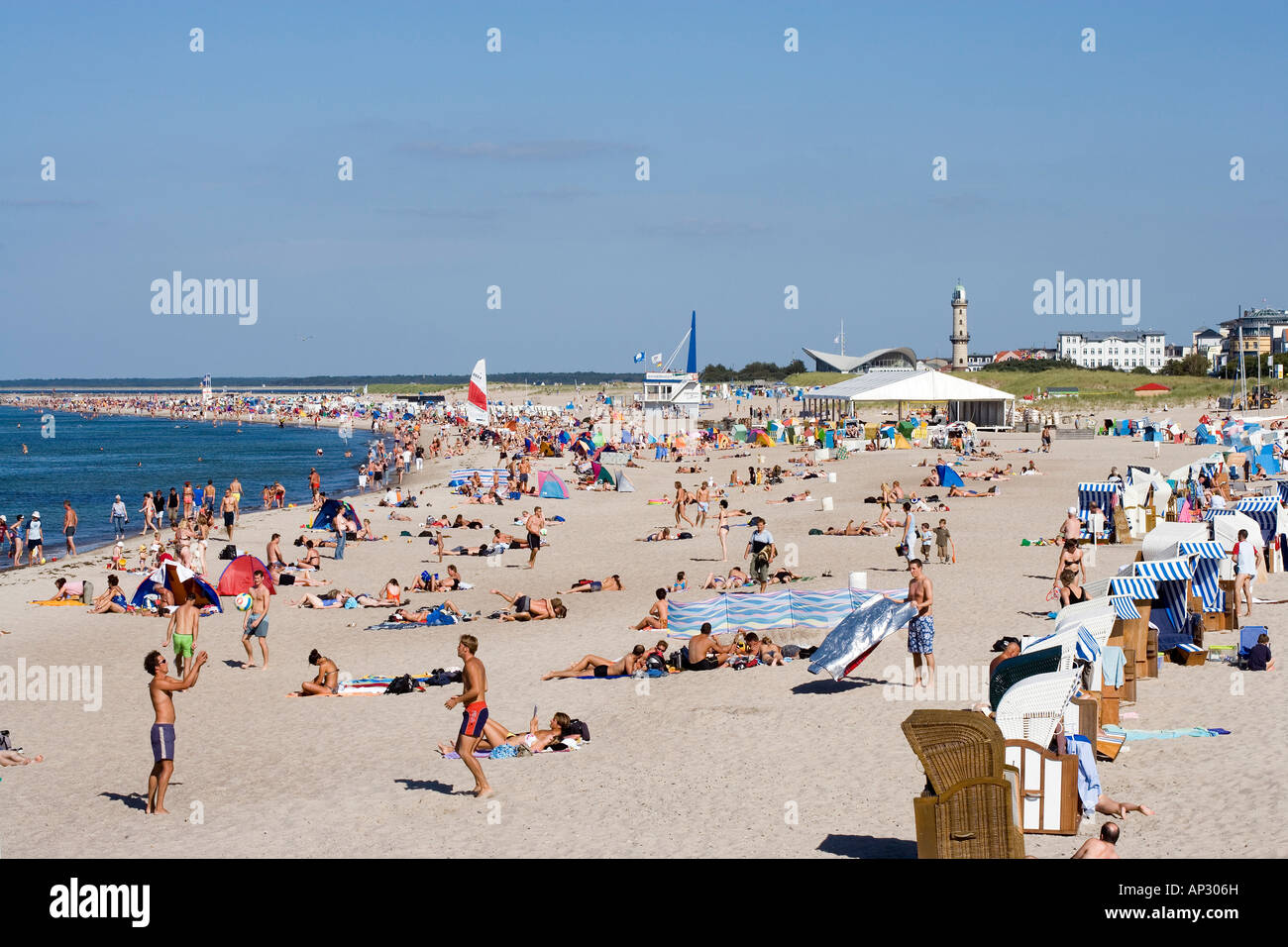 Beach, RostockWarnemuende, Baltic Sea, MecklenburgWestern Pomerania