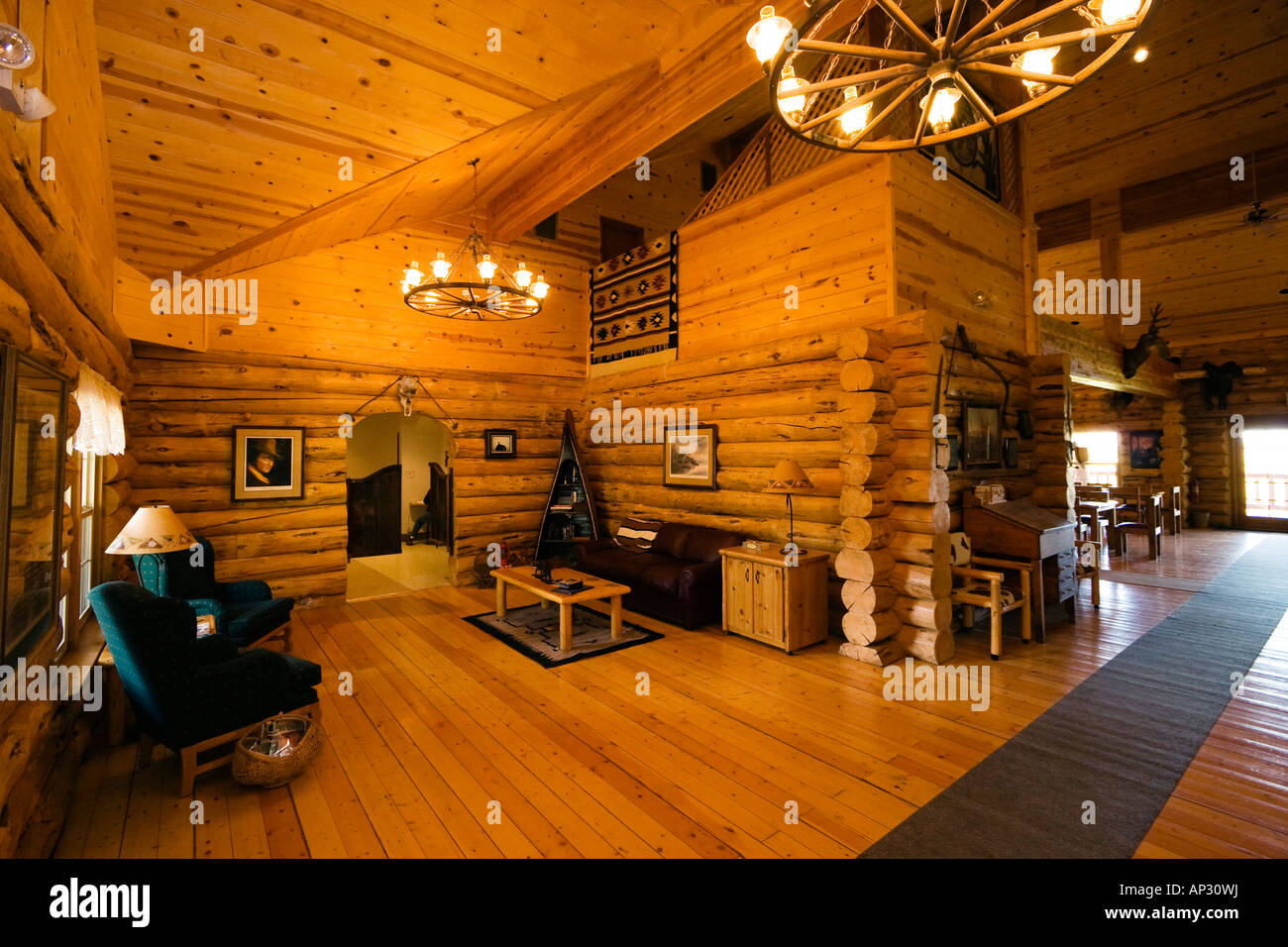 Ponderosa Ranch, guest ranch, Oregon, USA Stock Photo Alamy