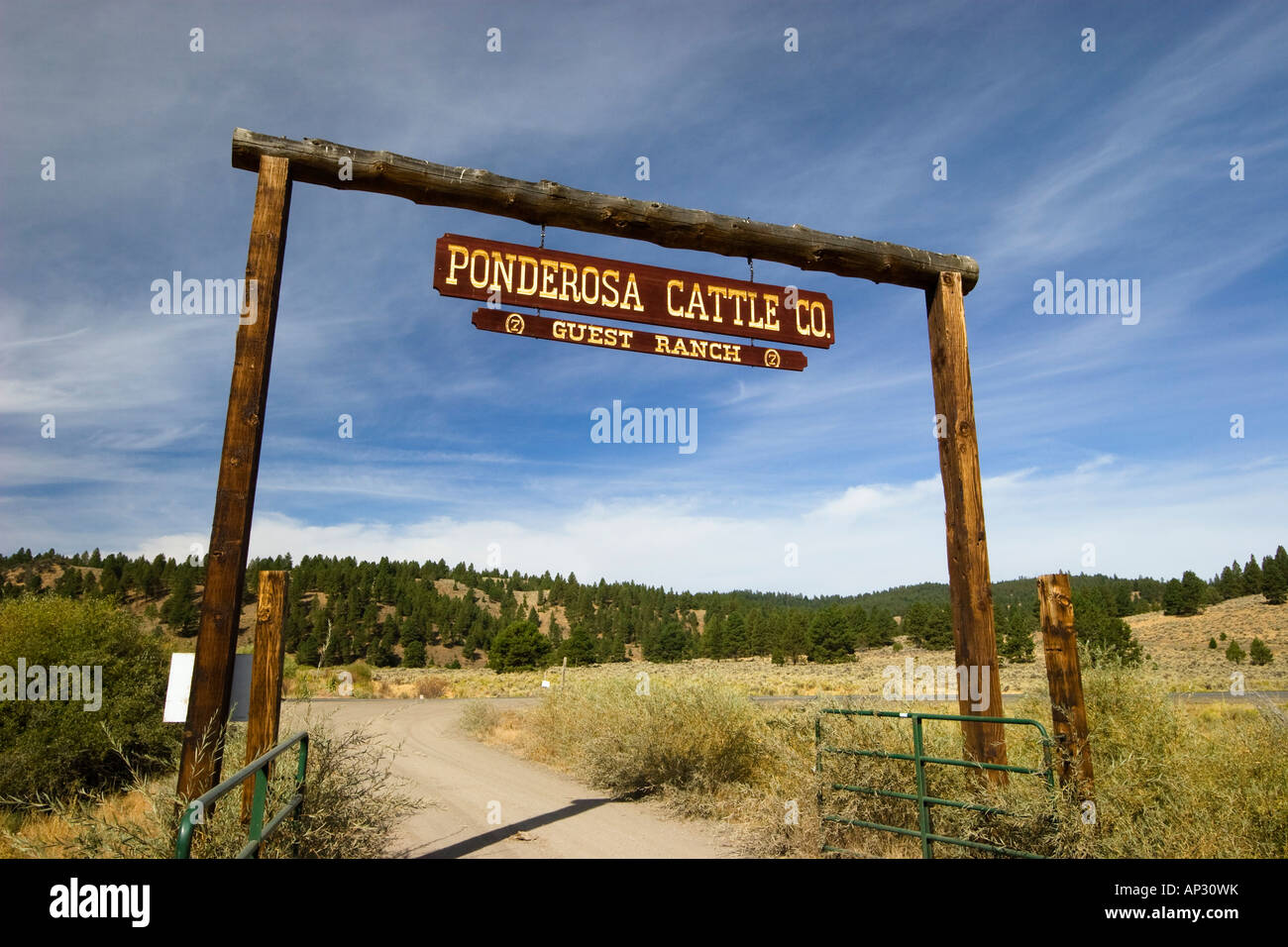 Ponderosa Ranch, guest ranch, Oregon, USA Stock Photo, Royalty Free ...