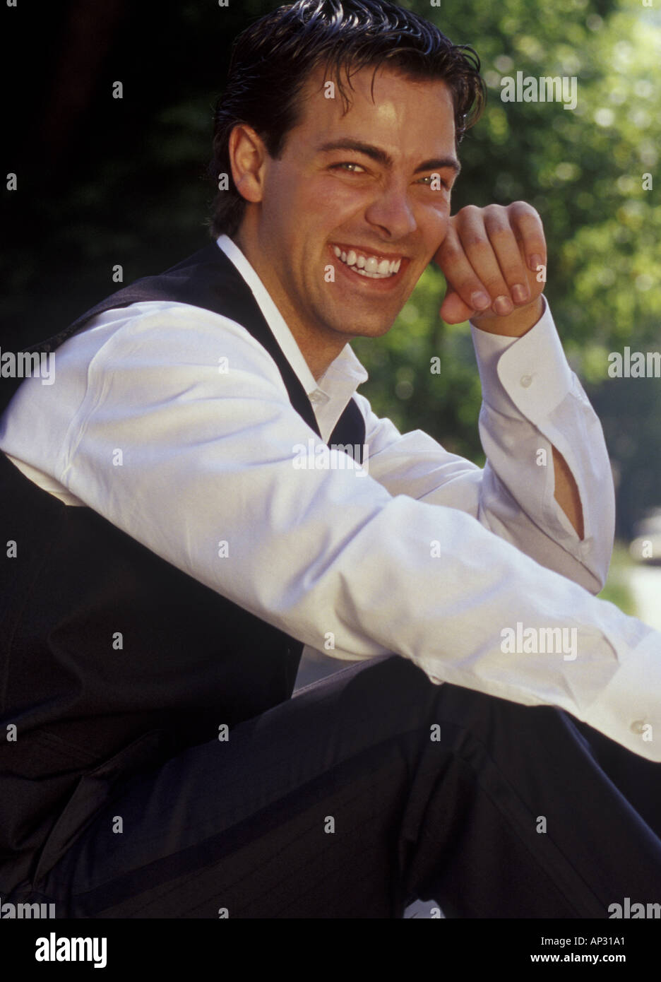 Man laughing outside hi-res stock photography and images - Alamy