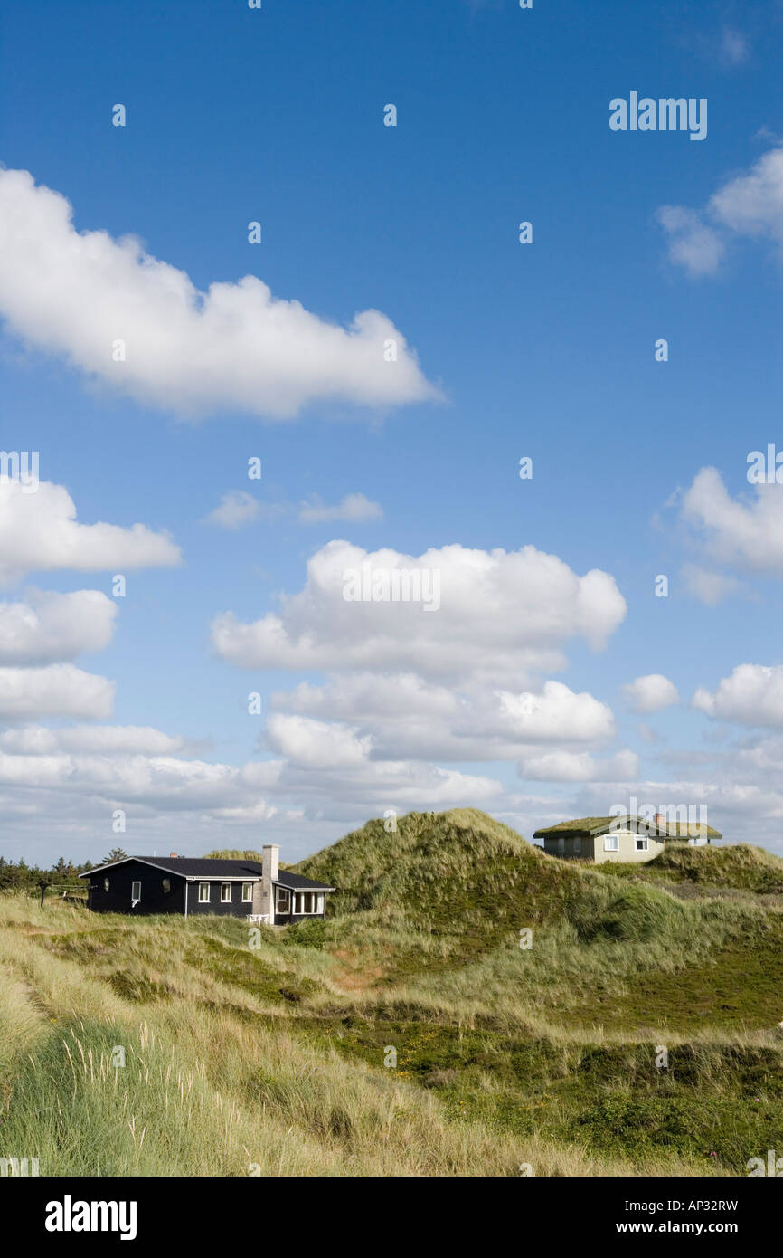 Vacation Homes, Henne Strand, Central Jutland, Denmark Stock Photo